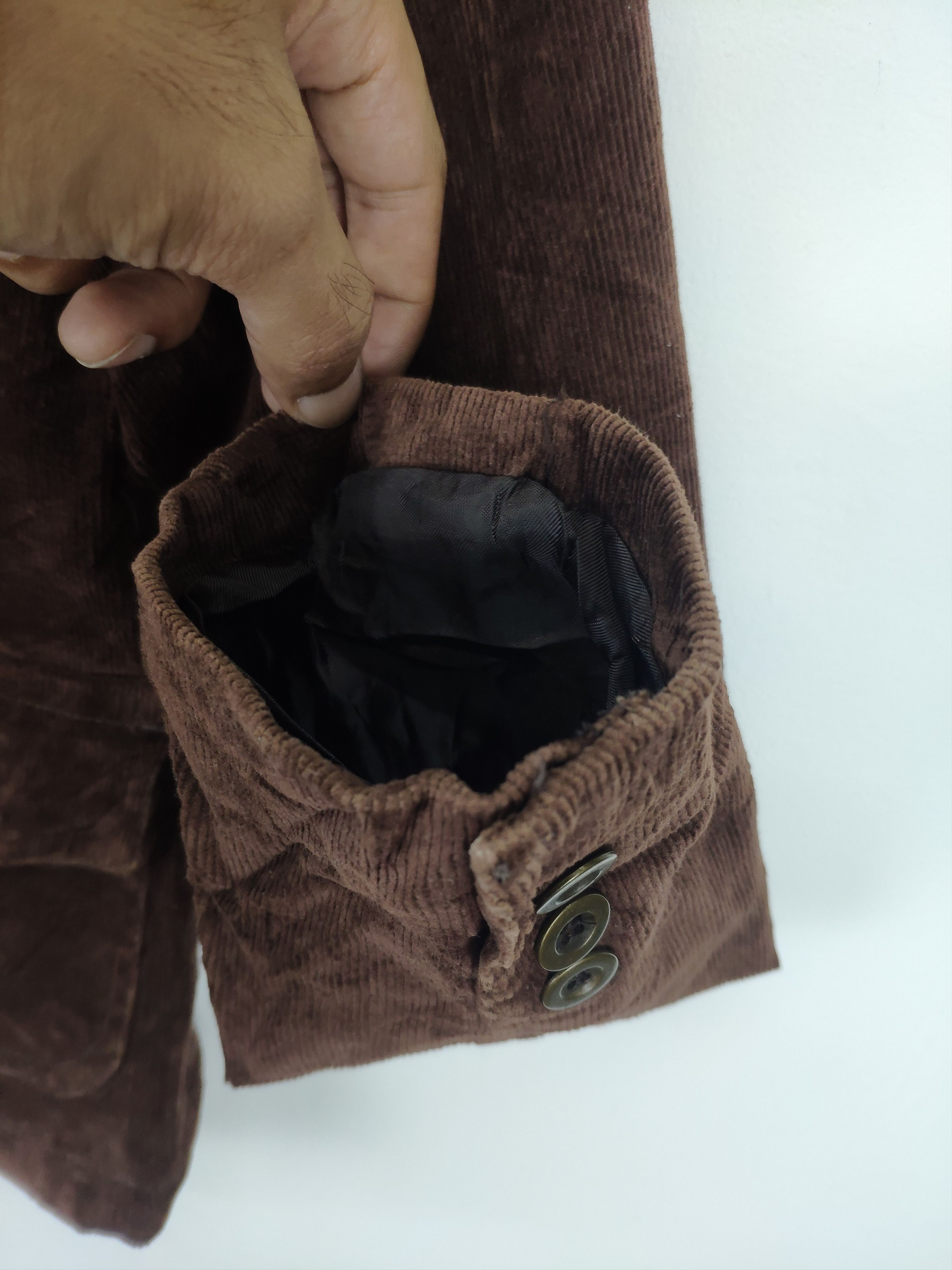 Le Grande Bleu (L.G.B.) × Vintage Vintage Corduroy Blazer Travis Style by ROEM Size XS / US 0-2 / IT 36-38 - 4 Thumbnail