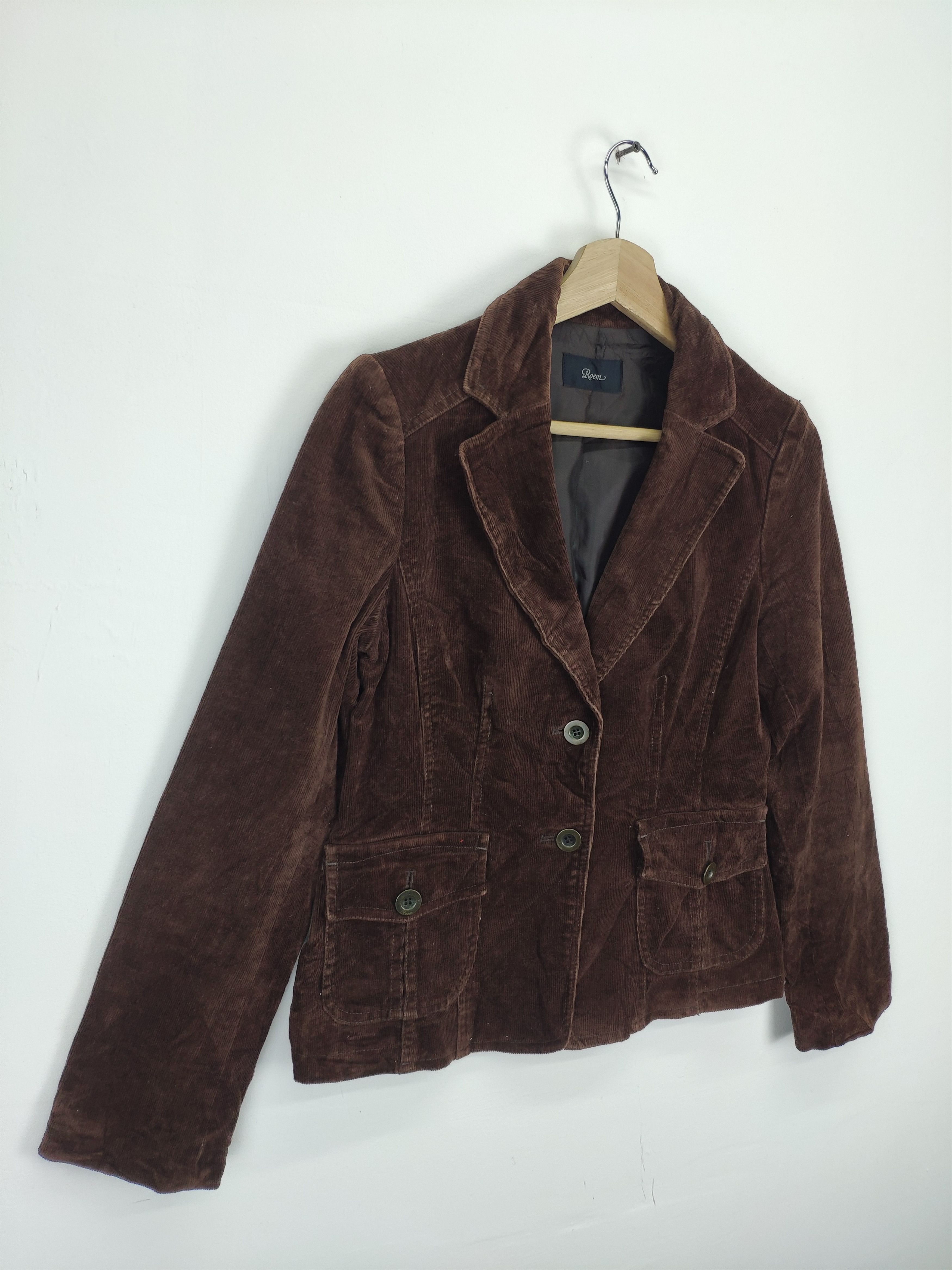 Le Grande Bleu (L.G.B.) × Vintage Vintage Corduroy Blazer Travis Style by ROEM Size XS / US 0-2 / IT 36-38 - 3 Thumbnail