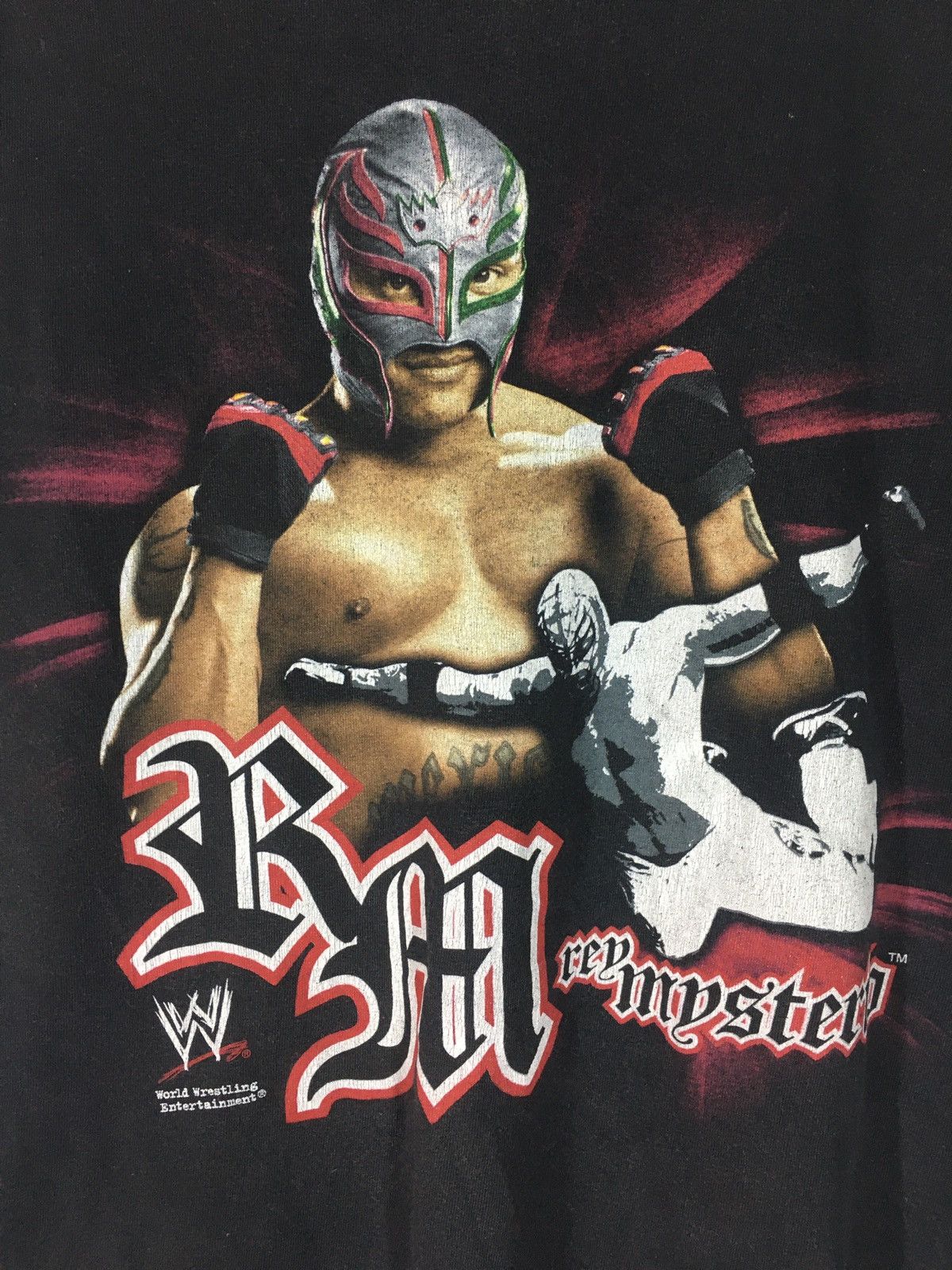Vintage Vintage World Wrestling Entertainment Rey Mysterio t shirt Size US M / EU 48-50 / 2 - 3 Thumbnail