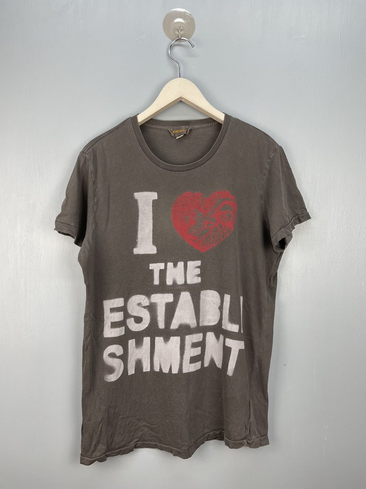 Diesel Diesel I Love The Establishment t shirt Size US L / EU 52-54 / 3 - 1 Thumbnail