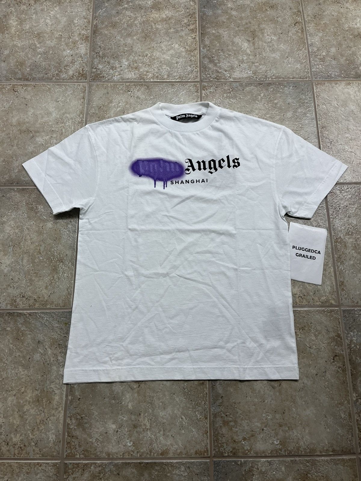 Palm Angels Shanghai Sprayed Tee (Purple) – Era Clothing Store