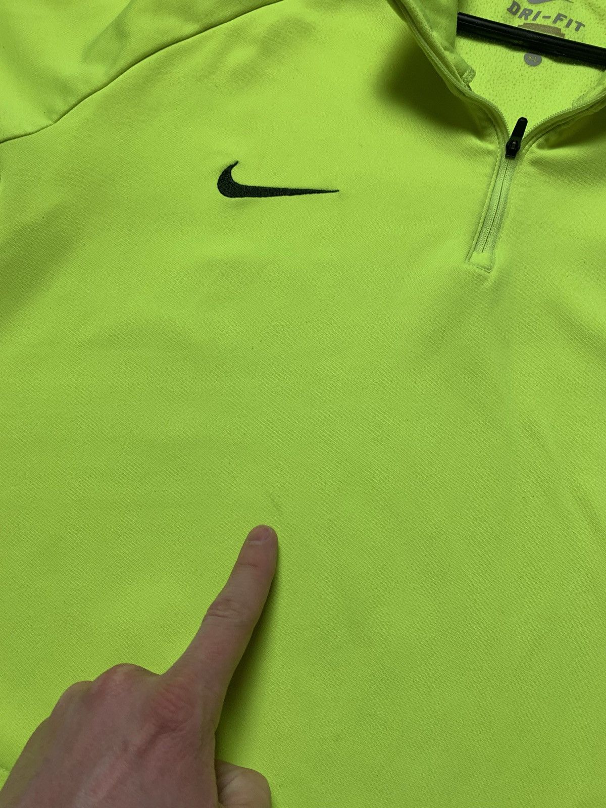 Vintage Brazil Nike soccer track jacket toxic yellow Size XL Size US XL / EU 56 / 4 - 5 Thumbnail