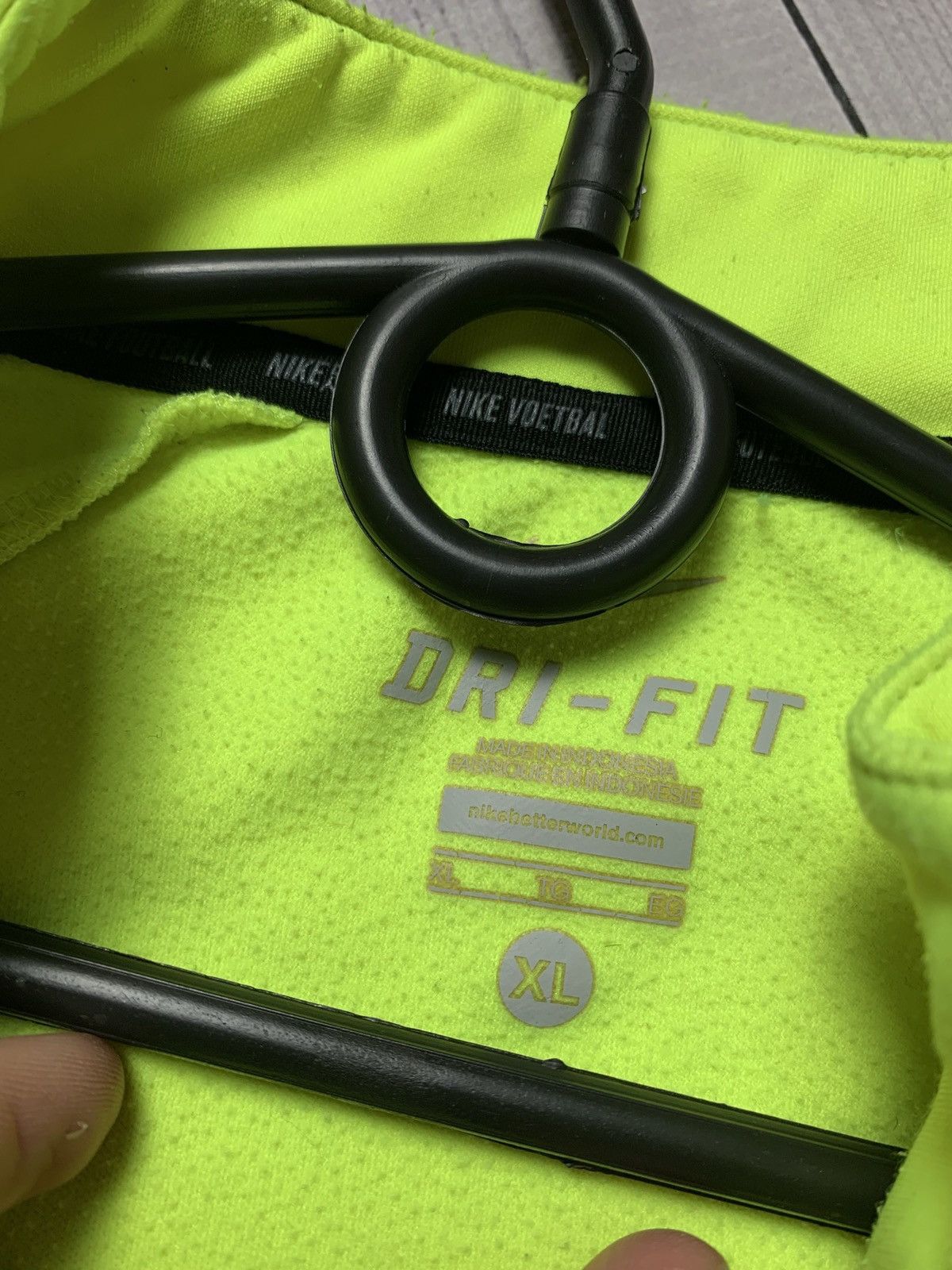 Vintage Brazil Nike soccer track jacket toxic yellow Size XL Size US XL / EU 56 / 4 - 6 Thumbnail