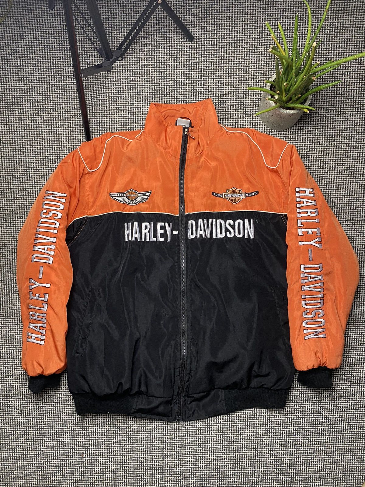 Harley Davidson × Vintage Rare vintage Harley Davidson jacket 100 th y2k Size US XL / EU 56 / 4 - 2 Thumbnail