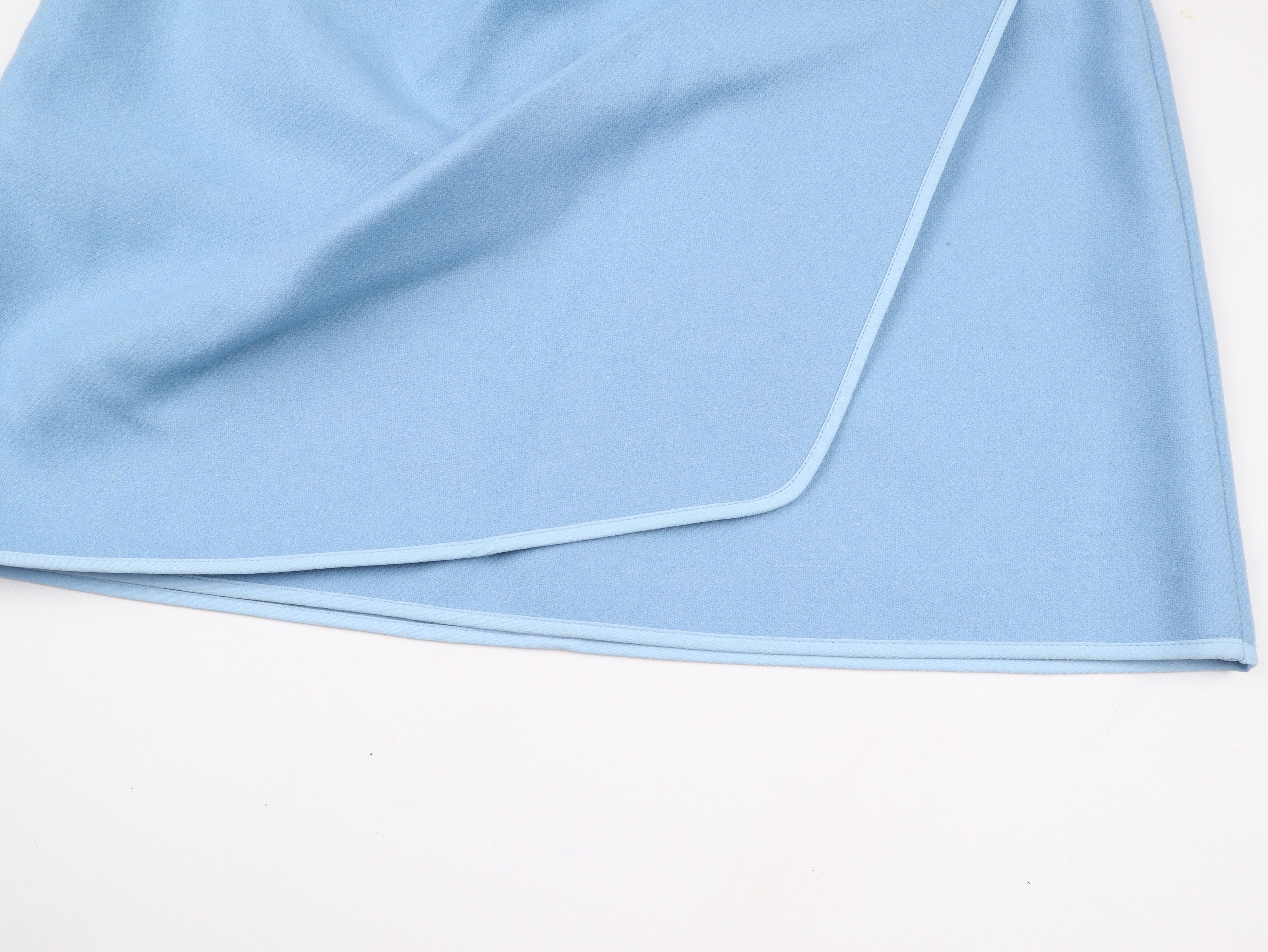 N21 N21 Baby Blue Felted Mini Skirt Size 30" / US 8 / IT 44 - 6 Thumbnail