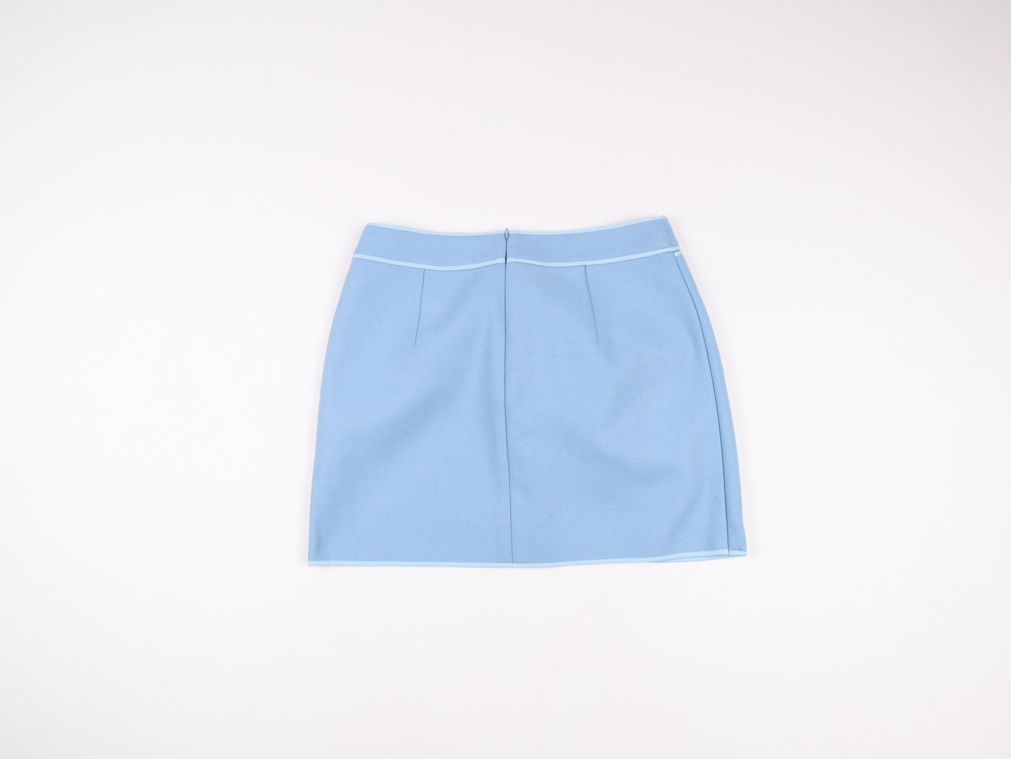 N21 N21 Baby Blue Felted Mini Skirt Size 30" / US 8 / IT 44 - 7 Thumbnail
