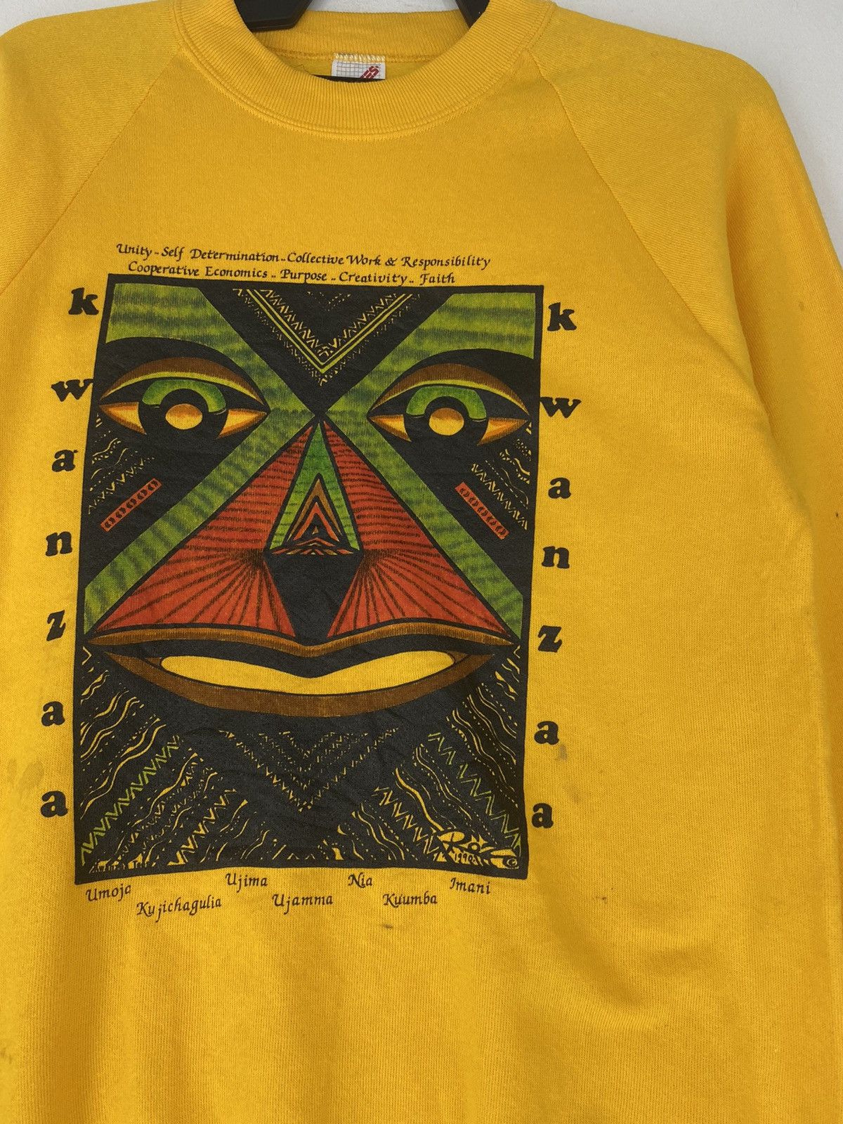 Vintage Vintage rare Kwanzaa art Size US M / EU 48-50 / 2 - 2 Thumbnail