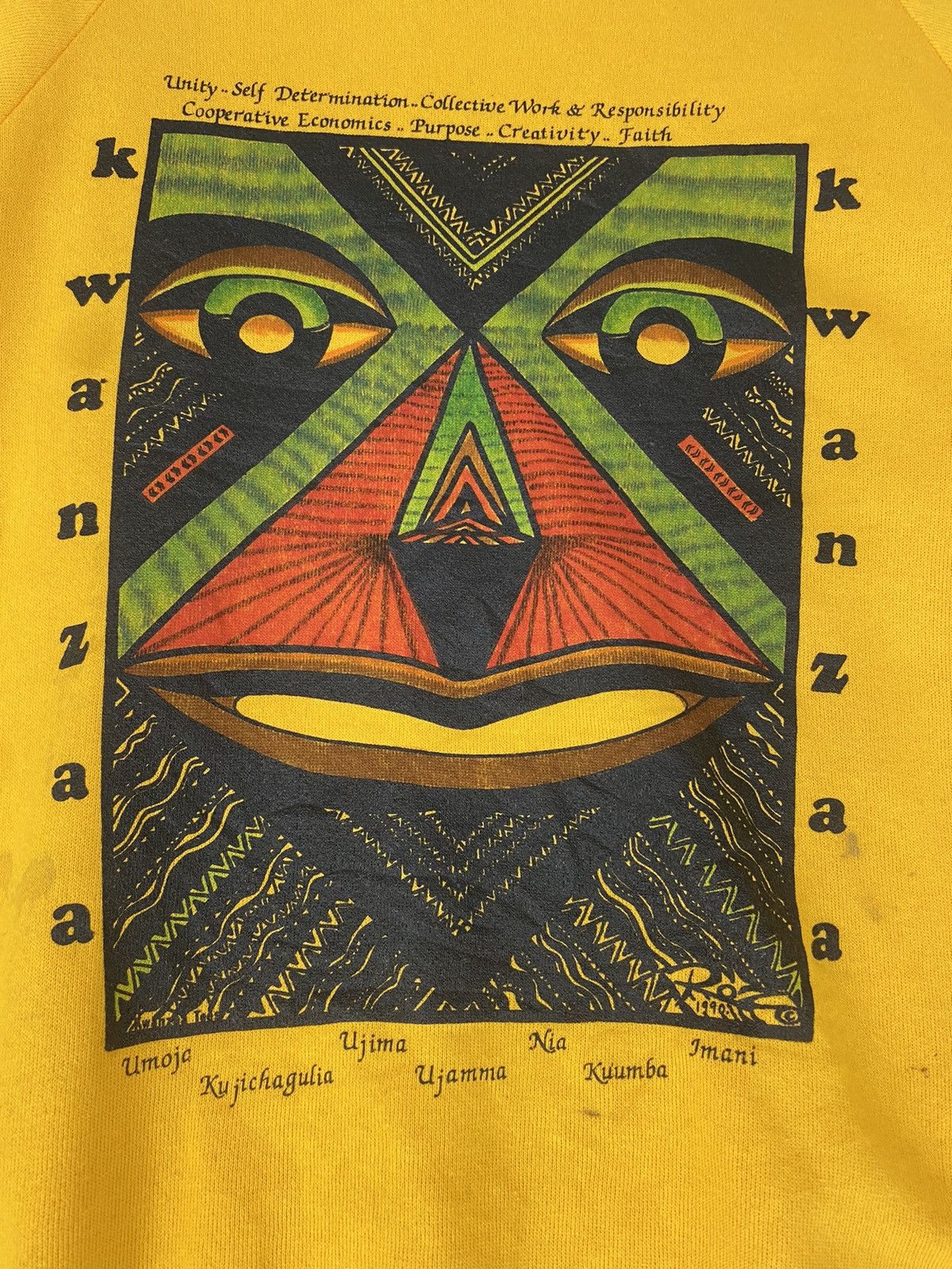 Vintage Vintage rare Kwanzaa art Size US M / EU 48-50 / 2 - 3 Thumbnail