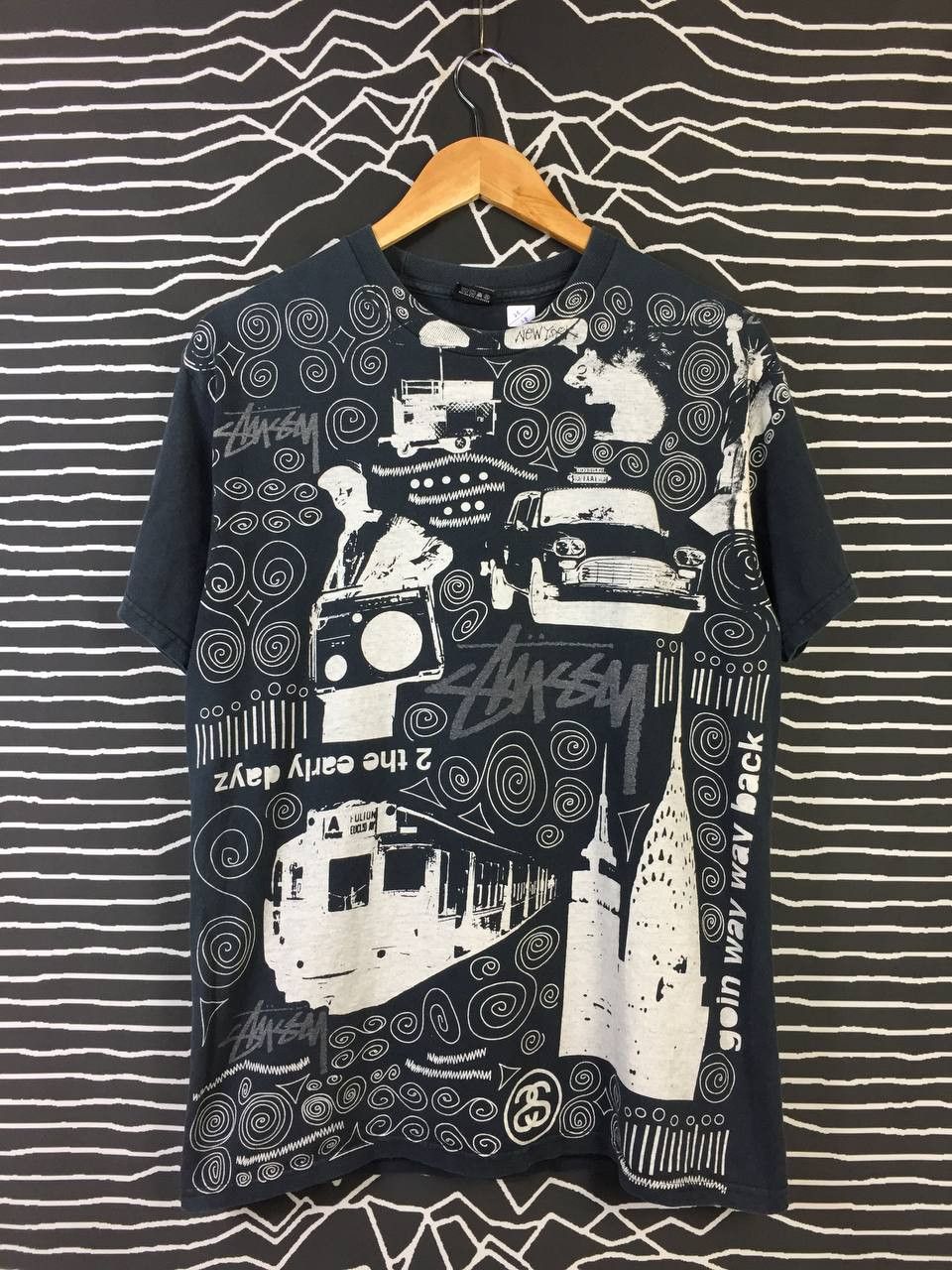 Stussy Vtg Stussy Skateboards All Over Print Tee Size US M / EU 48-50 / 2 - 2 Thumbnail
