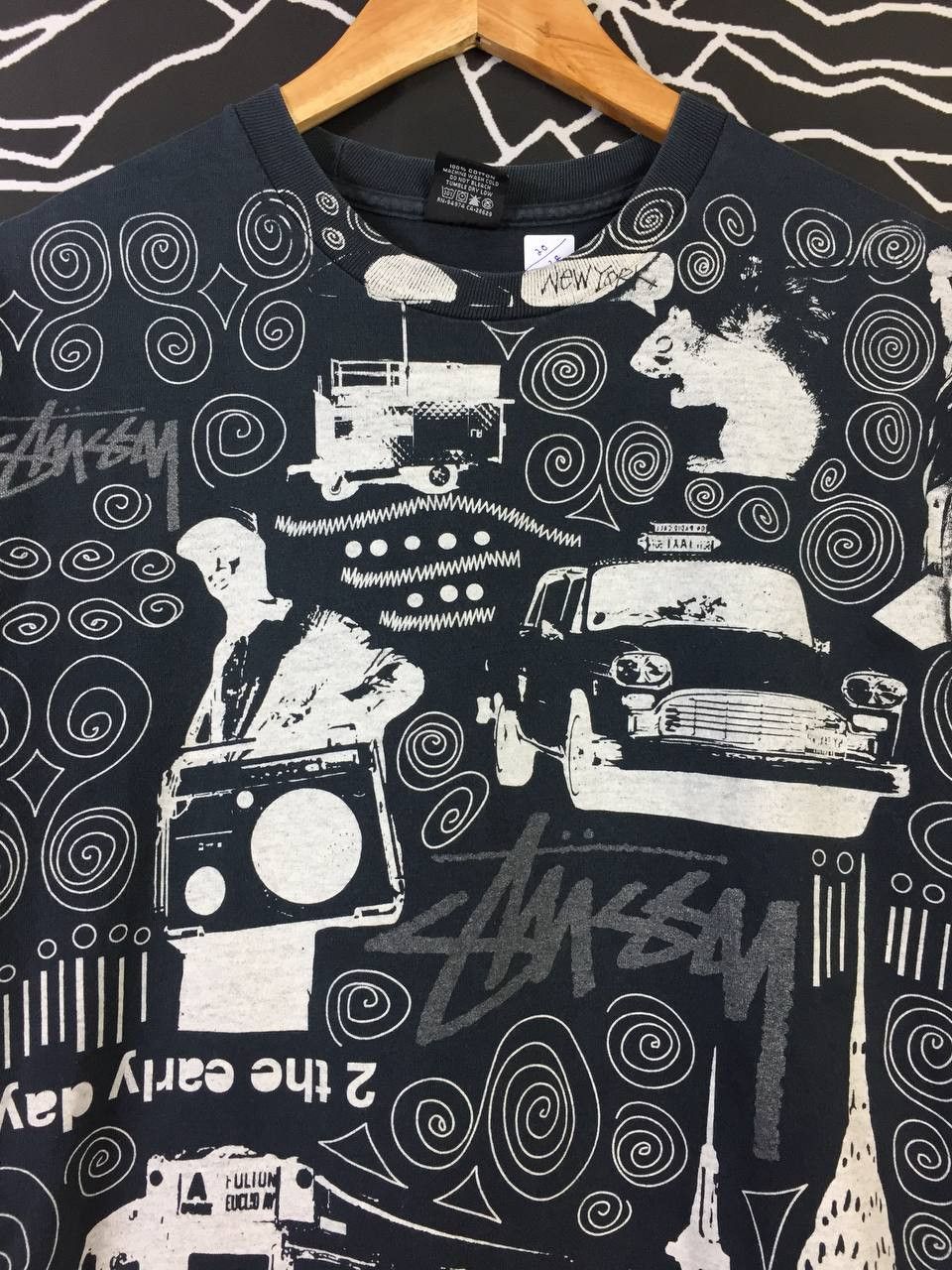 Stussy Vtg Stussy Skateboards All Over Print Tee Size US M / EU 48-50 / 2 - 3 Thumbnail