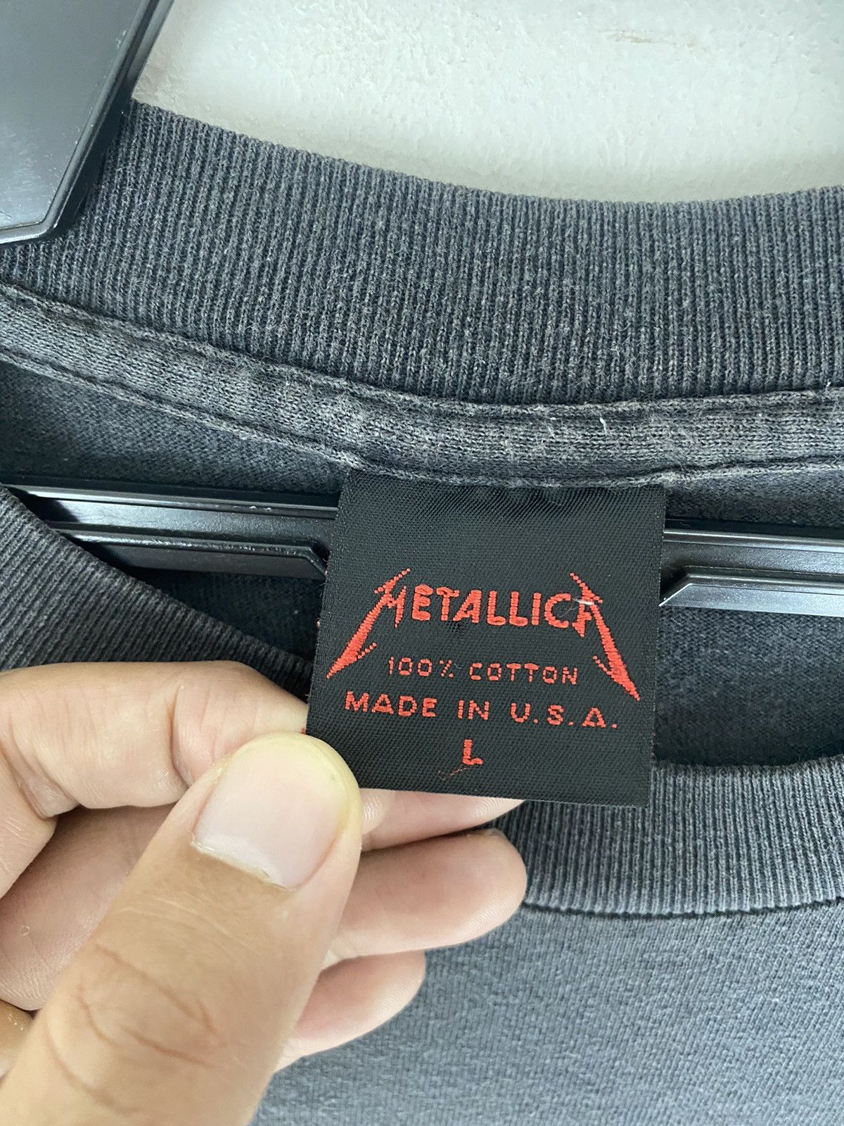 Band Tees × Vintage Vintage rare 1992 Metallica Pushead Size US L / EU 52-54 / 3 - 7 Thumbnail