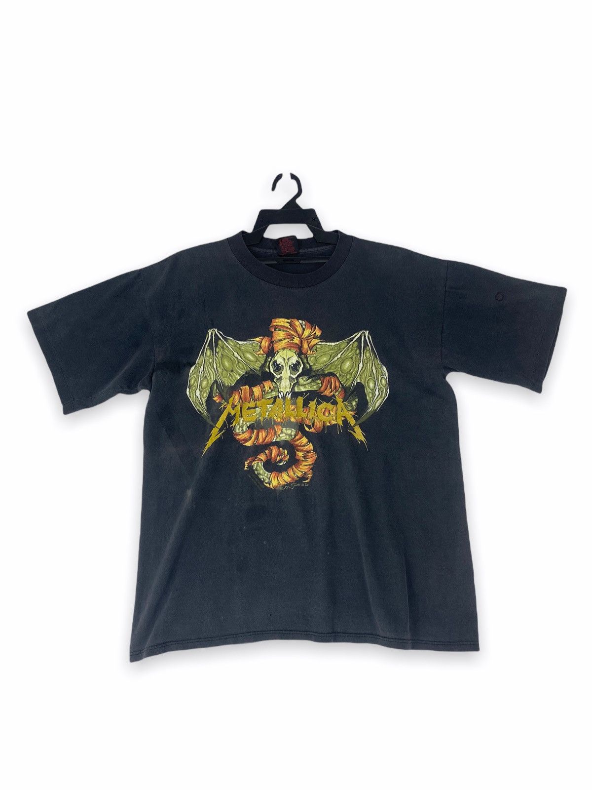 Band Tees × Vintage Vintage rare 1992 Metallica Pushead Size US L / EU 52-54 / 3 - 1 Thumbnail