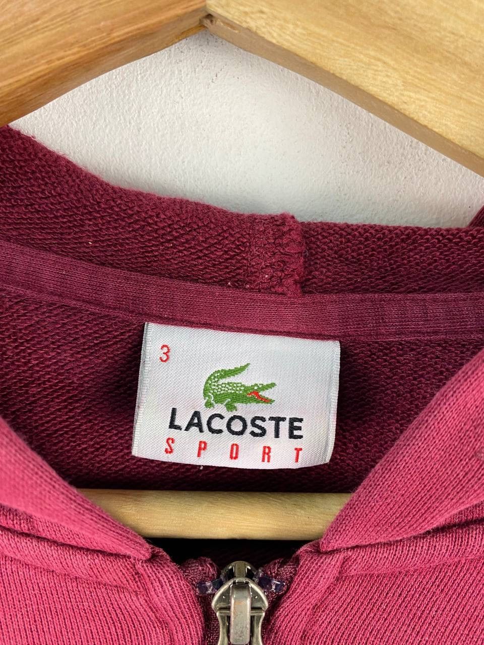 Lacoste × Vintage Vintage lacoste hoodie zipper Size US M / EU 48-50 / 2 - 3 Thumbnail