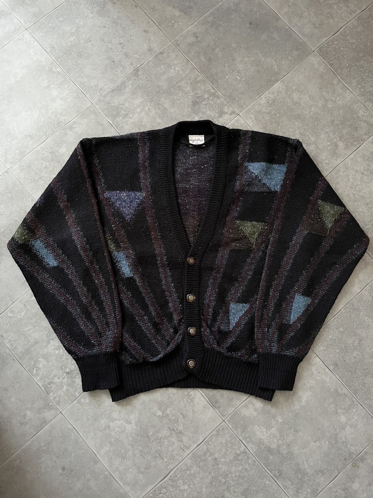 Vintage VINTAGE WOOL CARDIGAN SWEATER SW037 Size US S / EU 44-46 / 1 - 1 Thumbnail