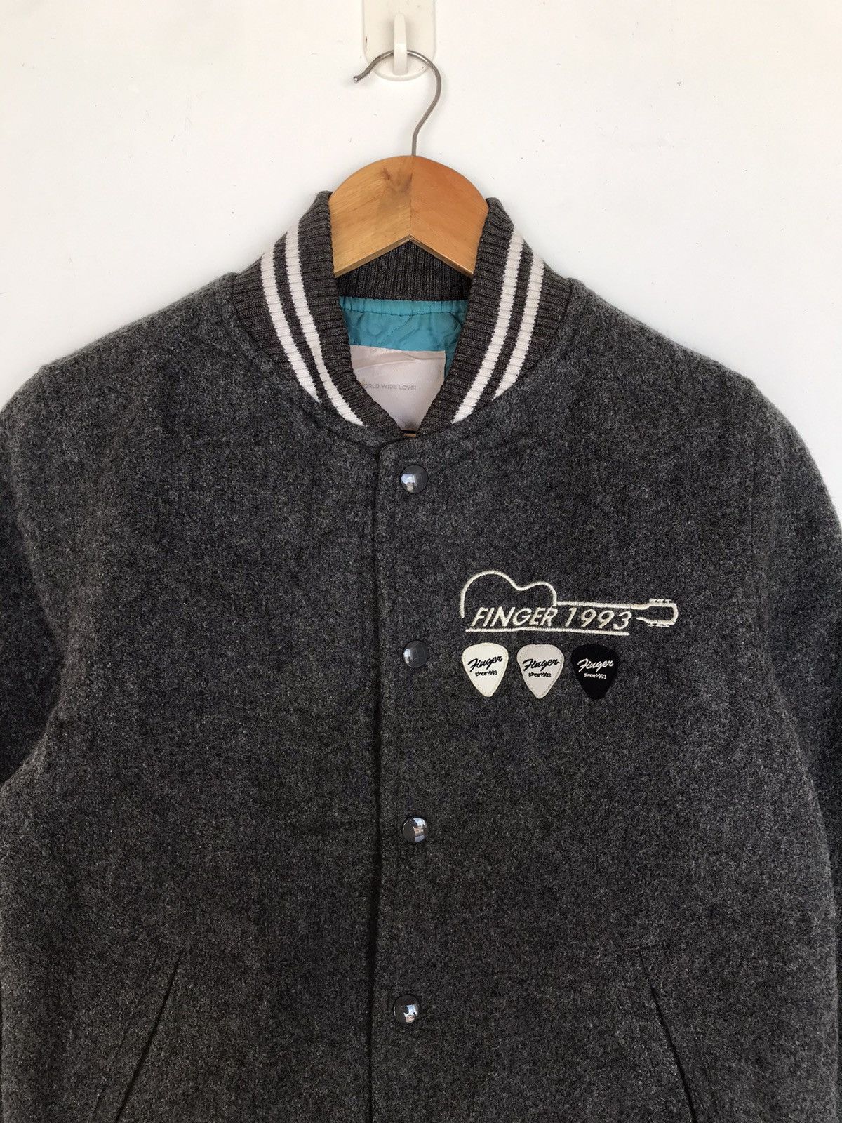 Japanese Brand Vintage Finger 1993 Varsity Jacket Size US S / EU 44-46 / 1 - 2 Thumbnail