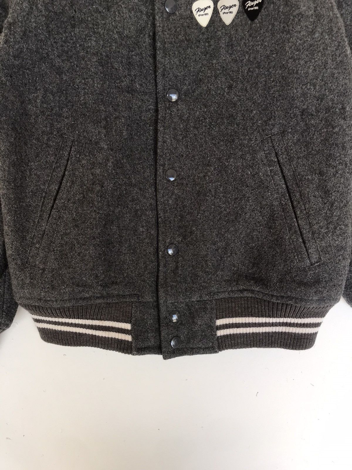 Japanese Brand Vintage Finger 1993 Varsity Jacket Size US S / EU 44-46 / 1 - 3 Thumbnail