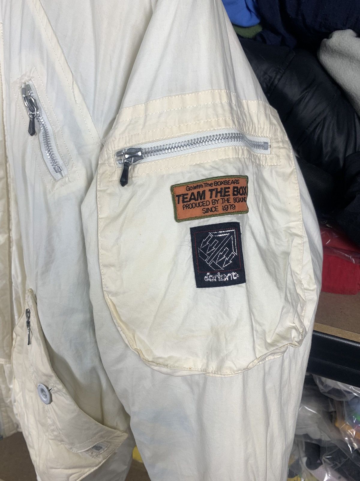 Japanese Brand Vintage 90s Bomber Jacket Patches By Team The Box Size US L / EU 52-54 / 3 - 4 Thumbnail