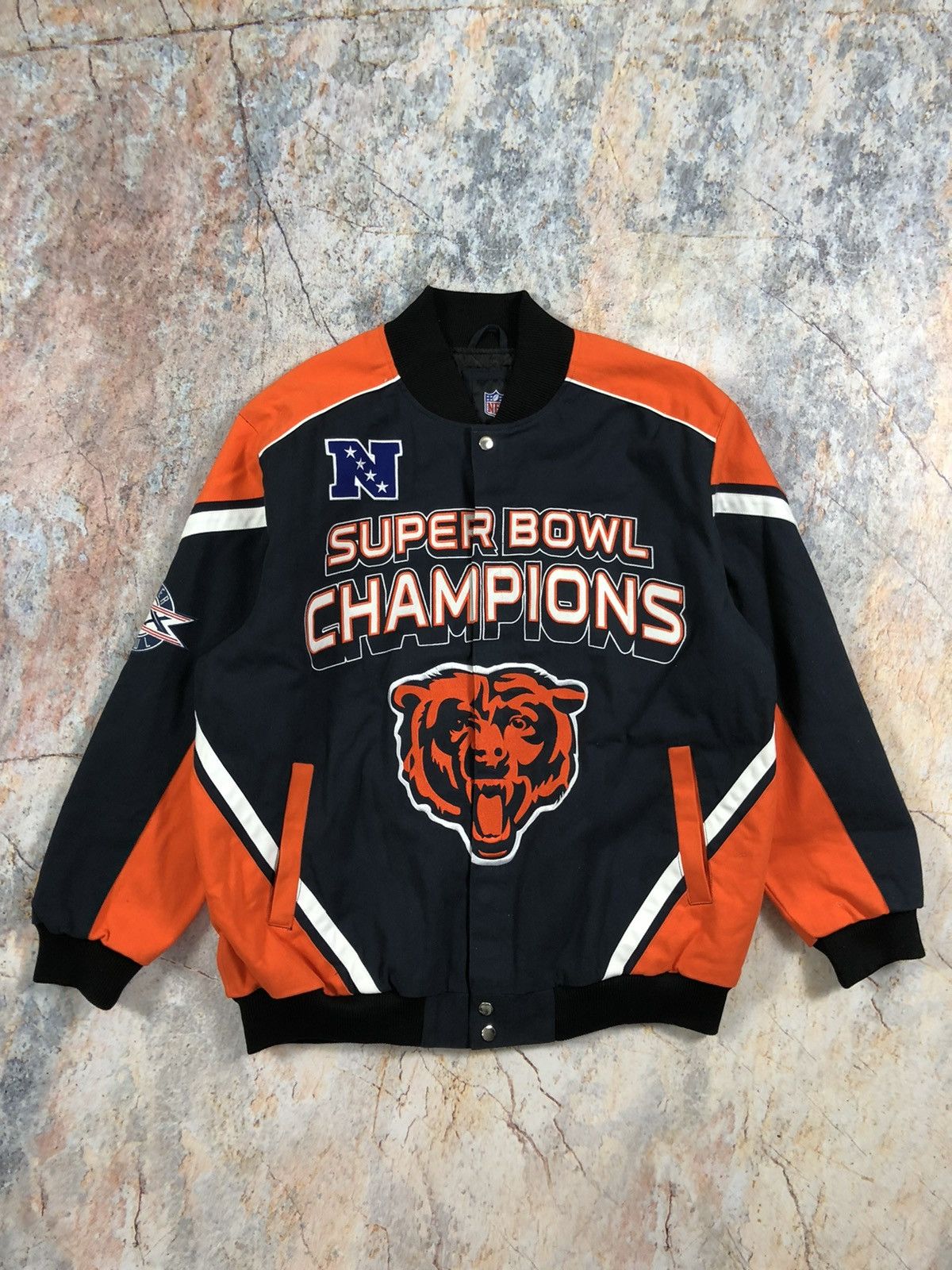 American Apparel × NFL Super bowl rugby bomber jacket Size US XXL / EU 58 / 5 - 1 Thumbnail