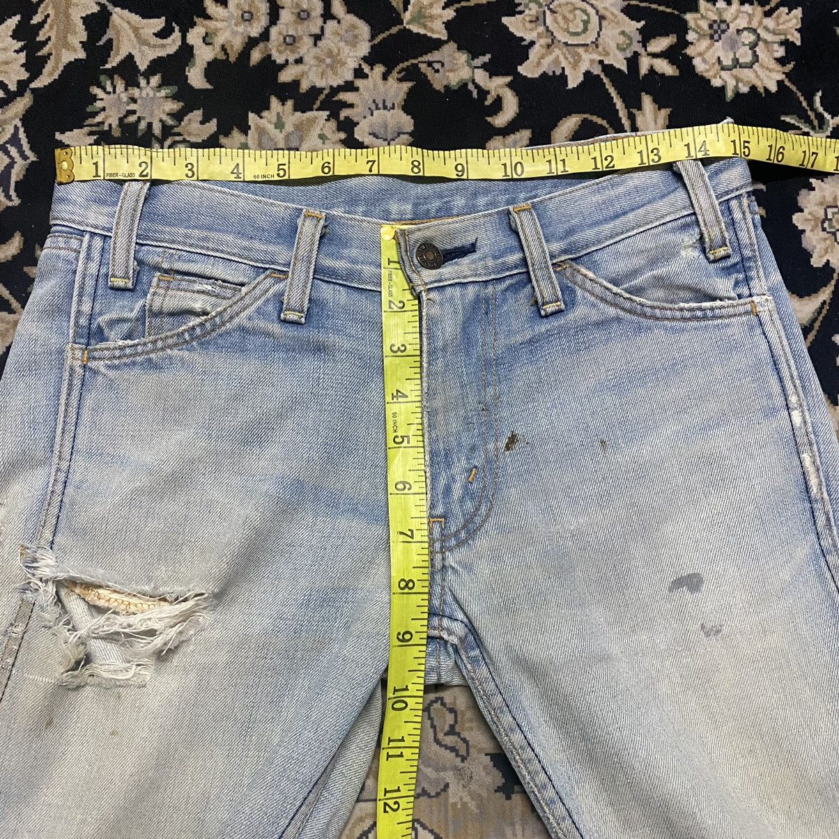 Levi's Vintage Levis 606 Big E Super Skinny Grunge Jeans Ramones Size US 29 - 19 Thumbnail