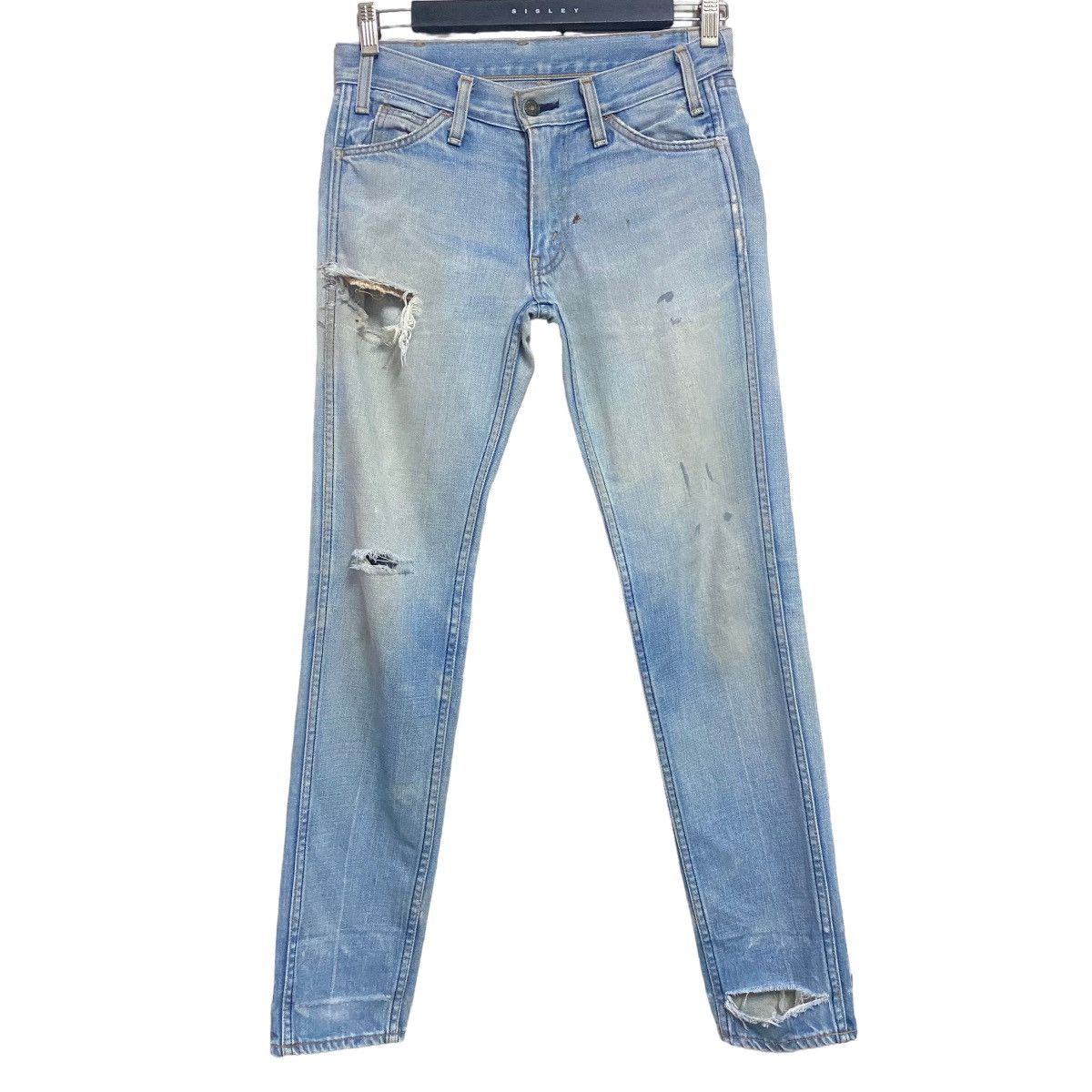 Levi's Vintage Levis 606 Big E Super Skinny Grunge Jeans Ramones Size US 29 - 2 Thumbnail