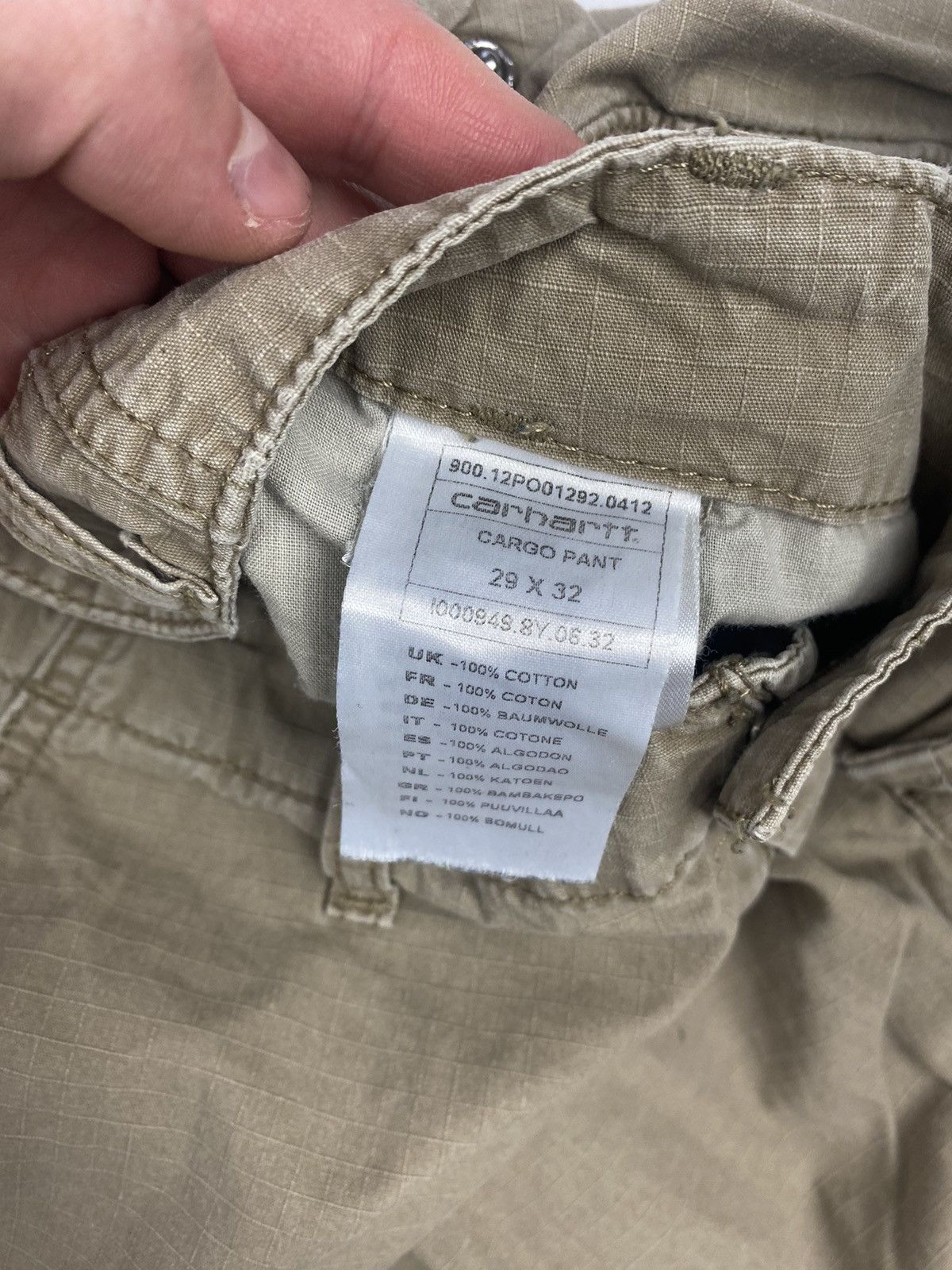 Carhartt Vintage Carhartt WIP Cargo Pants Travis Scott Style Size US 29 - 3 Thumbnail