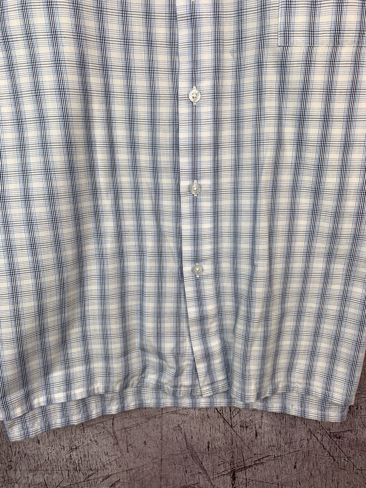 Vintage × Yves Saint Laurent Vintage Yves Saint Laurent YSL Mens Short Sleeve Shirt Size US XL / EU 56 / 4 - 4 Thumbnail
