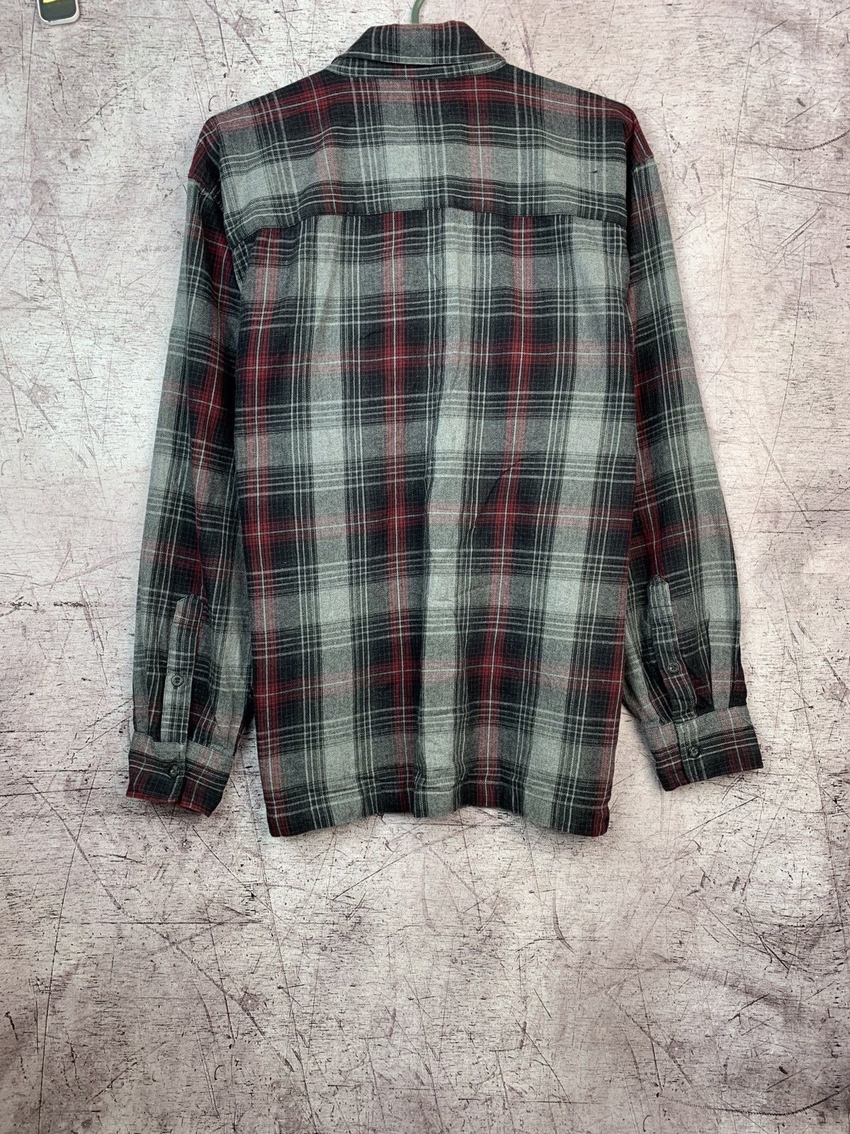 Flannel × Harley Davidson Vintage Harley Davidson Mens Flannel Plaid Shirt Size US L / EU 52-54 / 3 - 2 Thumbnail