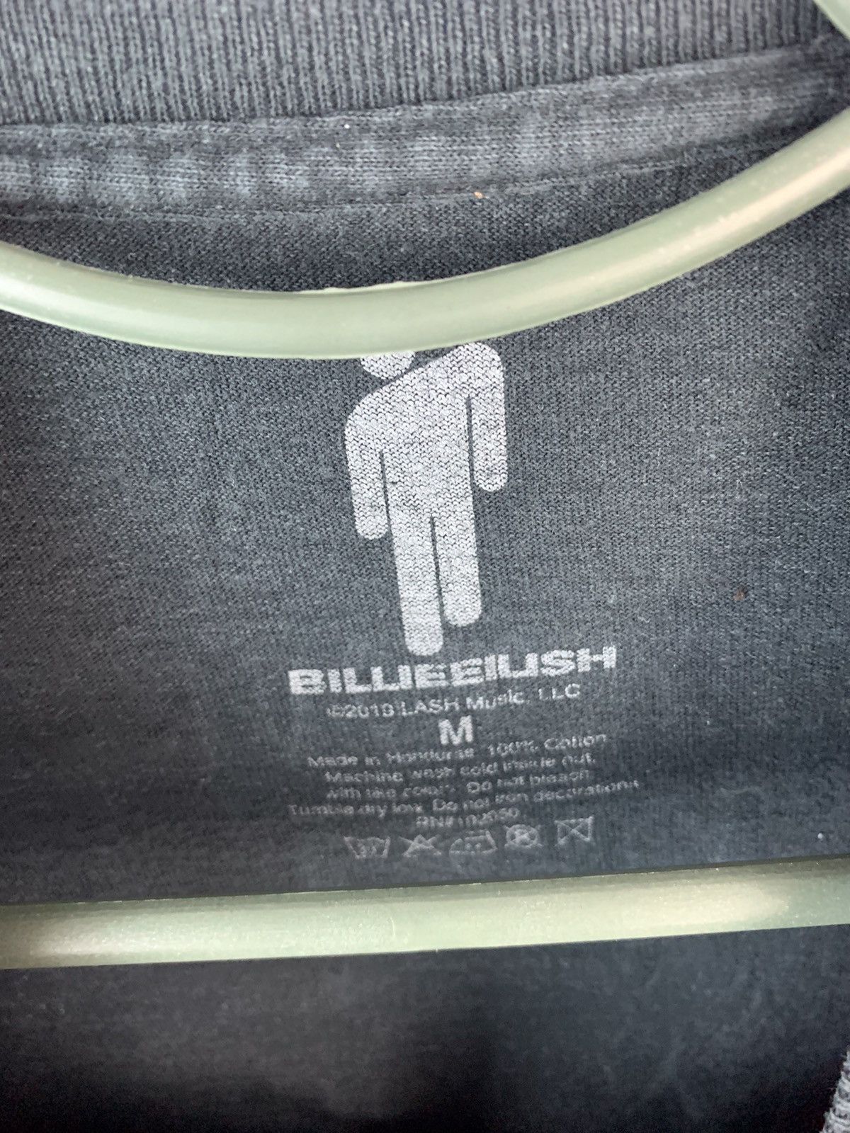 Band Tees × Billie Eilish 2019 Billie Eilish World Tour Trippy White Eyes T Shir Size US M / EU 48-50 / 2 - 6 Thumbnail