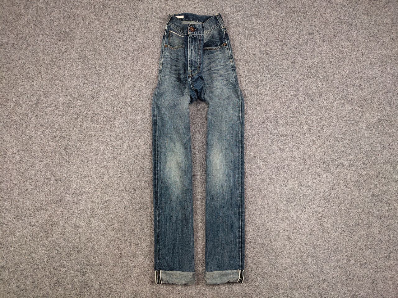 Japanese Brand Scarti-Lab Mediterranean Manufacturer Faded Selvedge Jeans Size US 33 - 1 Thumbnail