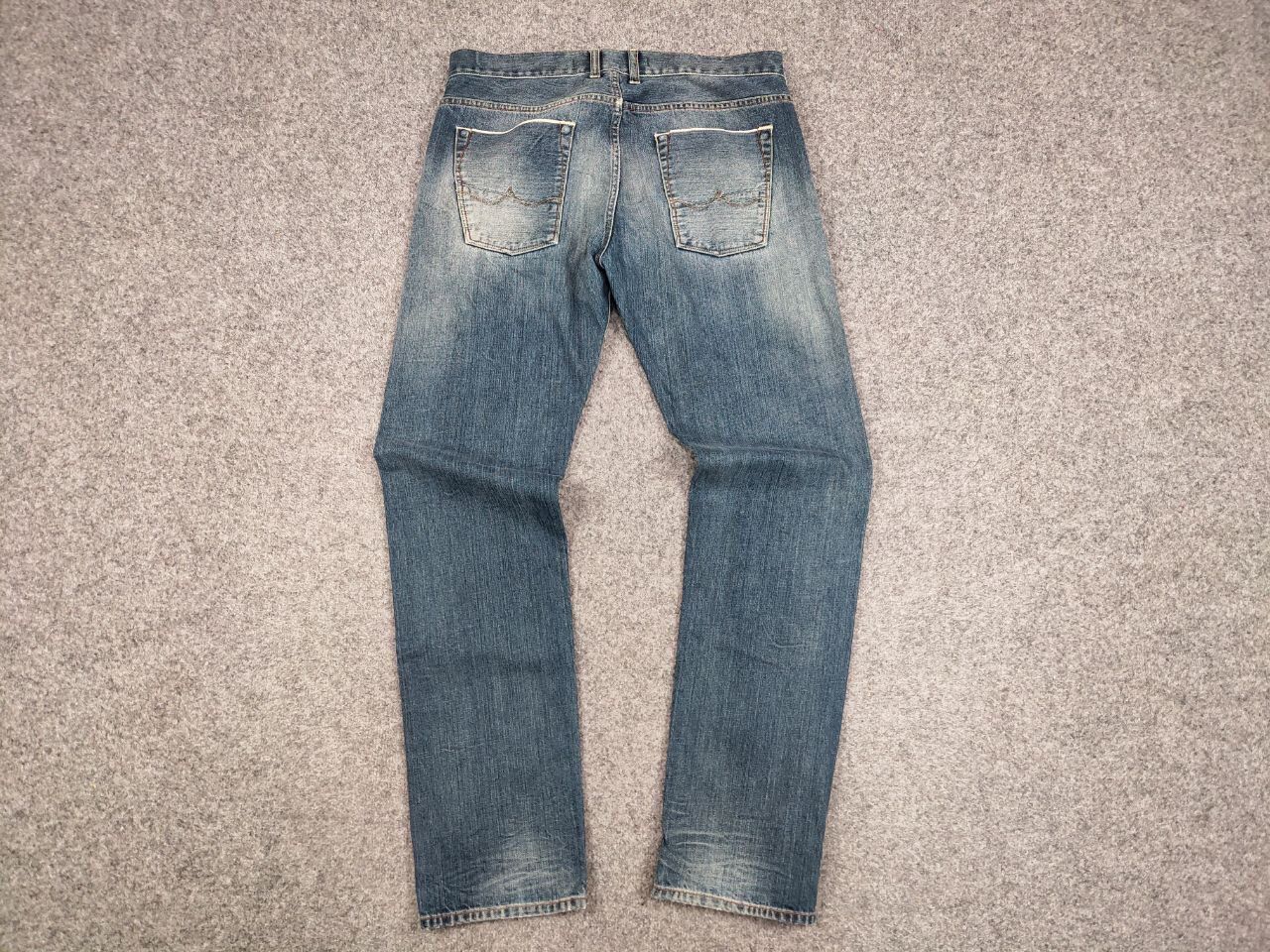 Japanese Brand Scarti-Lab Mediterranean Manufacturer Faded Selvedge Jeans Size US 33 - 13 Thumbnail