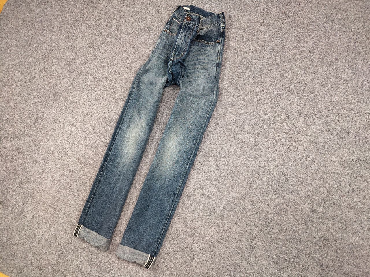 Japanese Brand Scarti-Lab Mediterranean Manufacturer Faded Selvedge Jeans Size US 33 - 3 Thumbnail
