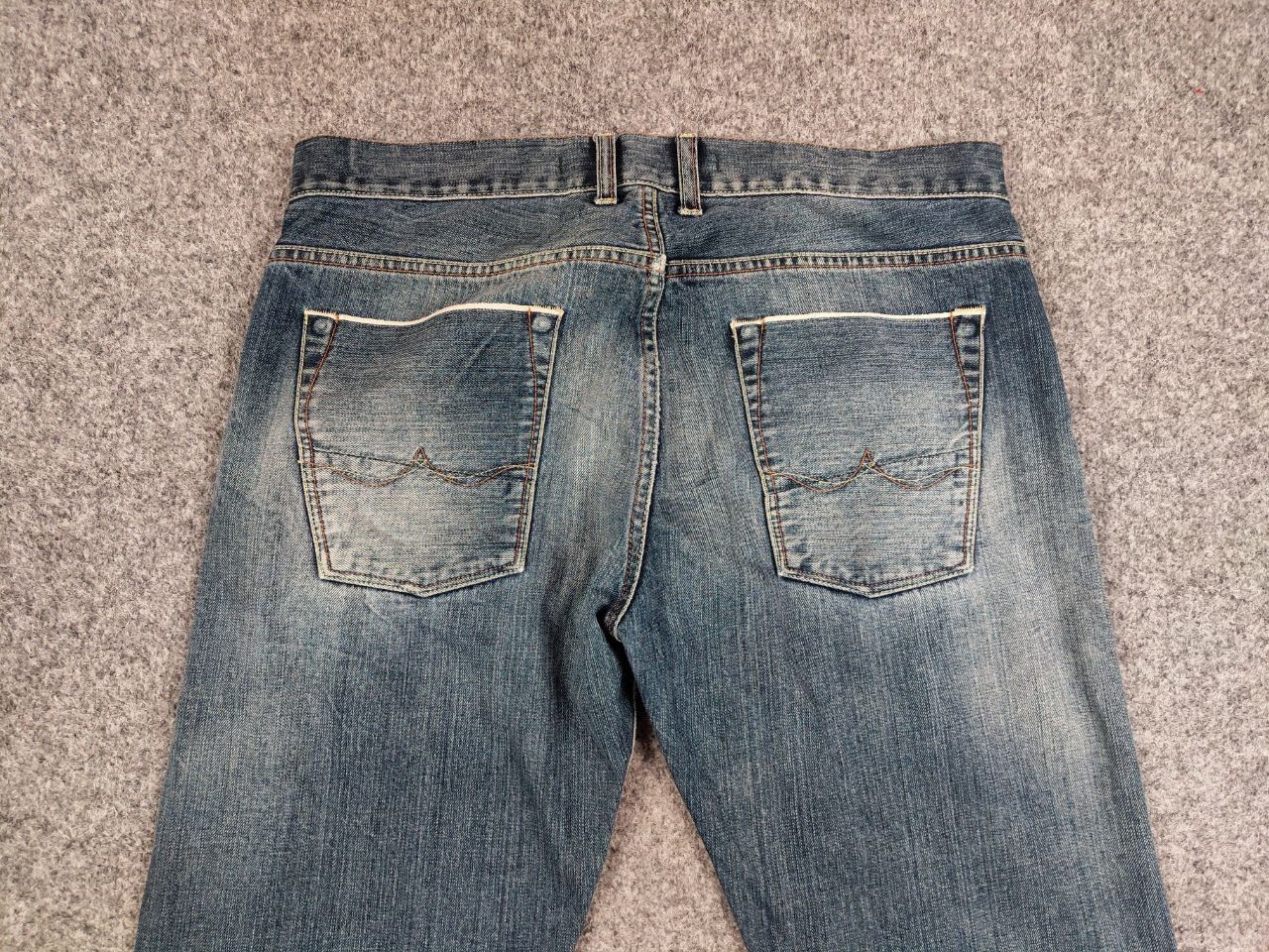 Japanese Brand Scarti-Lab Mediterranean Manufacturer Faded Selvedge Jeans Size US 33 - 14 Thumbnail