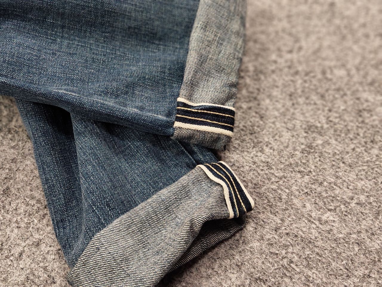 Japanese Brand Scarti-Lab Mediterranean Manufacturer Faded Selvedge Jeans Size US 33 - 8 Thumbnail