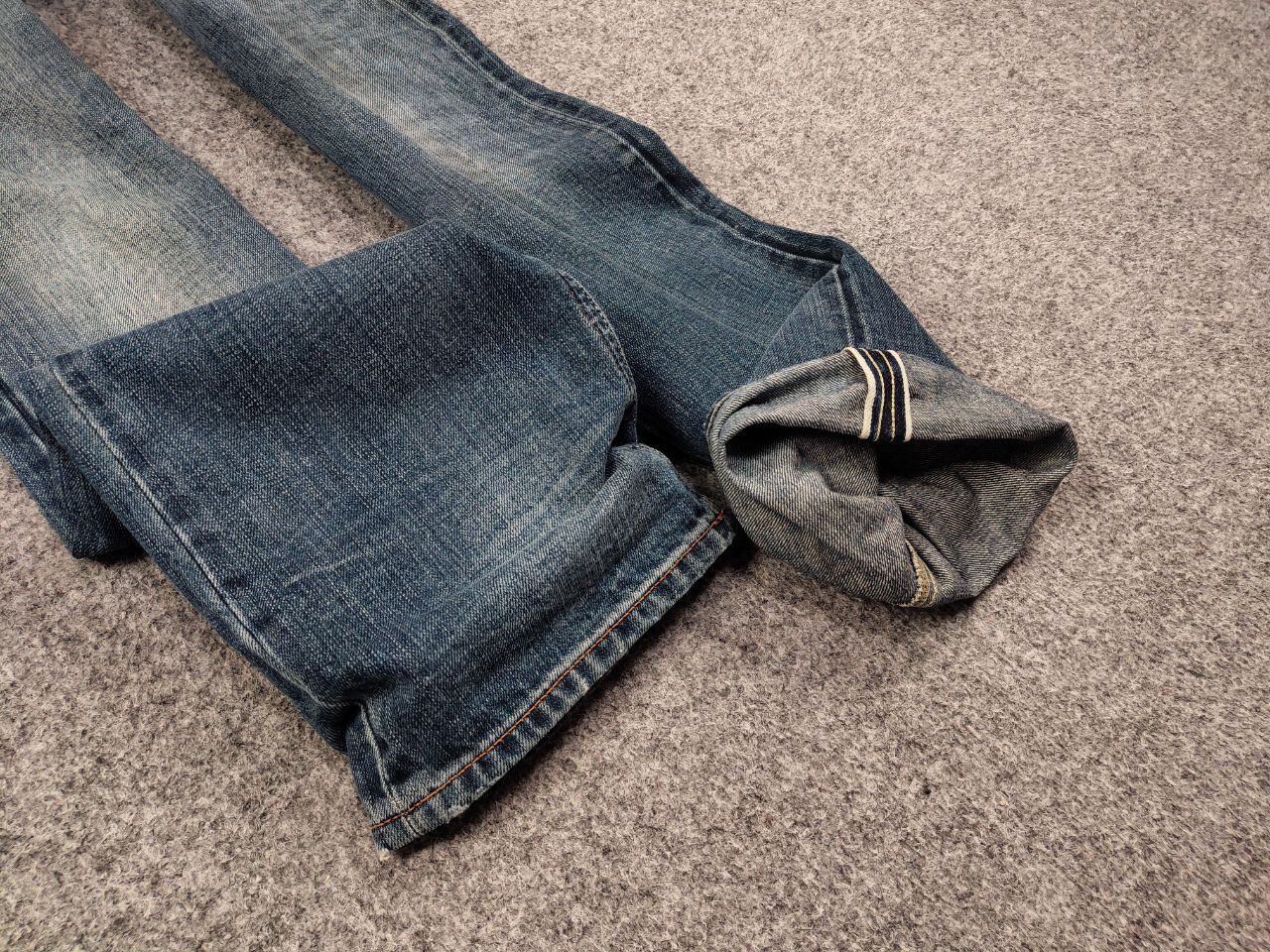 Japanese Brand Scarti-Lab Mediterranean Manufacturer Faded Selvedge Jeans Size US 33 - 9 Thumbnail