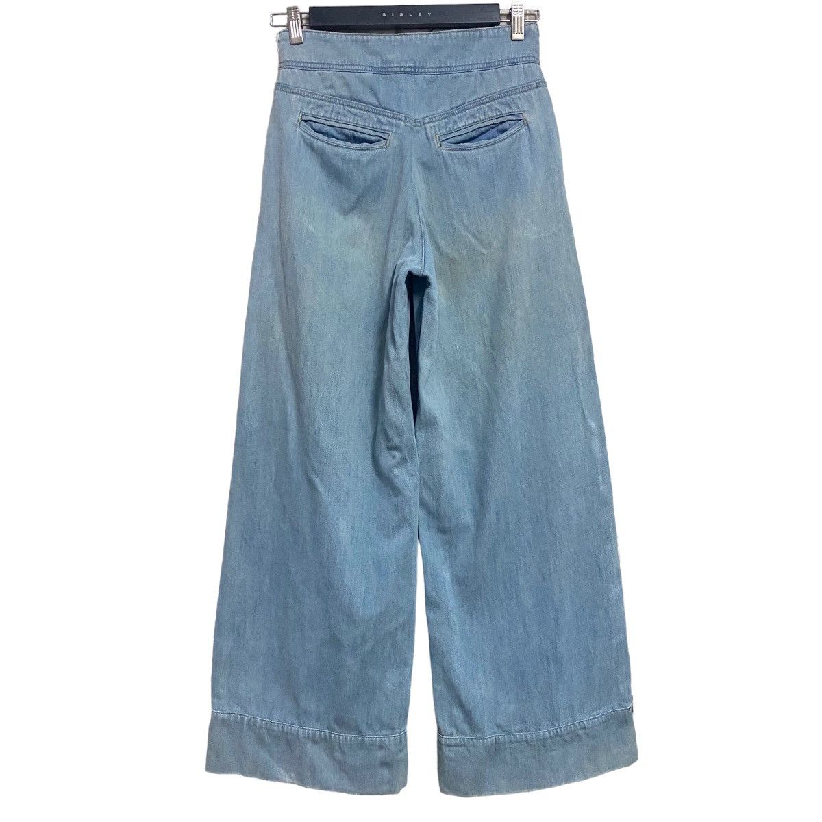 Chloe Chloe Denim Wide Leg Pants Washed Blue Size 26" / US 2 / IT 38 - 2 Thumbnail