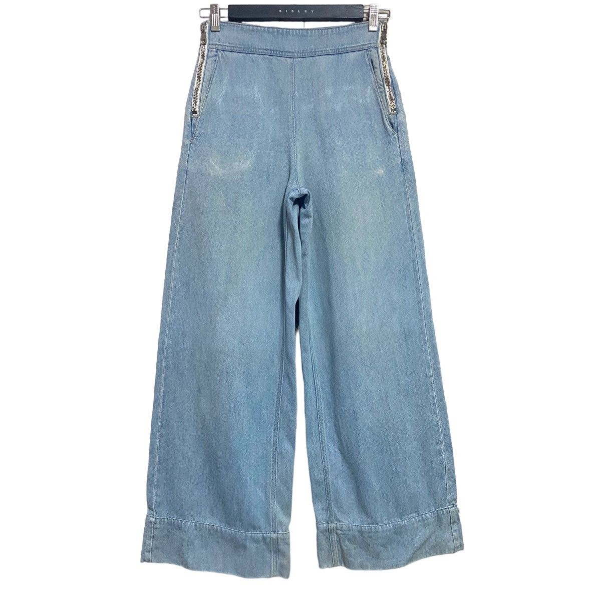 Chloe Chloe Denim Wide Leg Pants Washed Blue Size 26" / US 2 / IT 38 - 1 Thumbnail