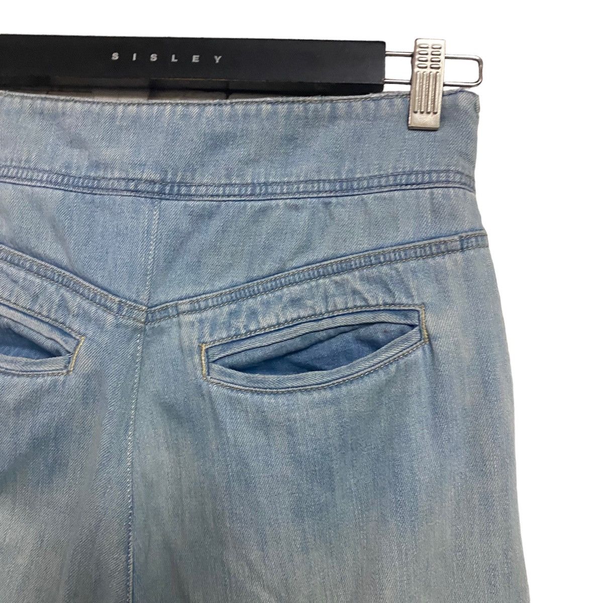Chloe Chloe Denim Wide Leg Pants Washed Blue Size 26" / US 2 / IT 38 - 9 Thumbnail