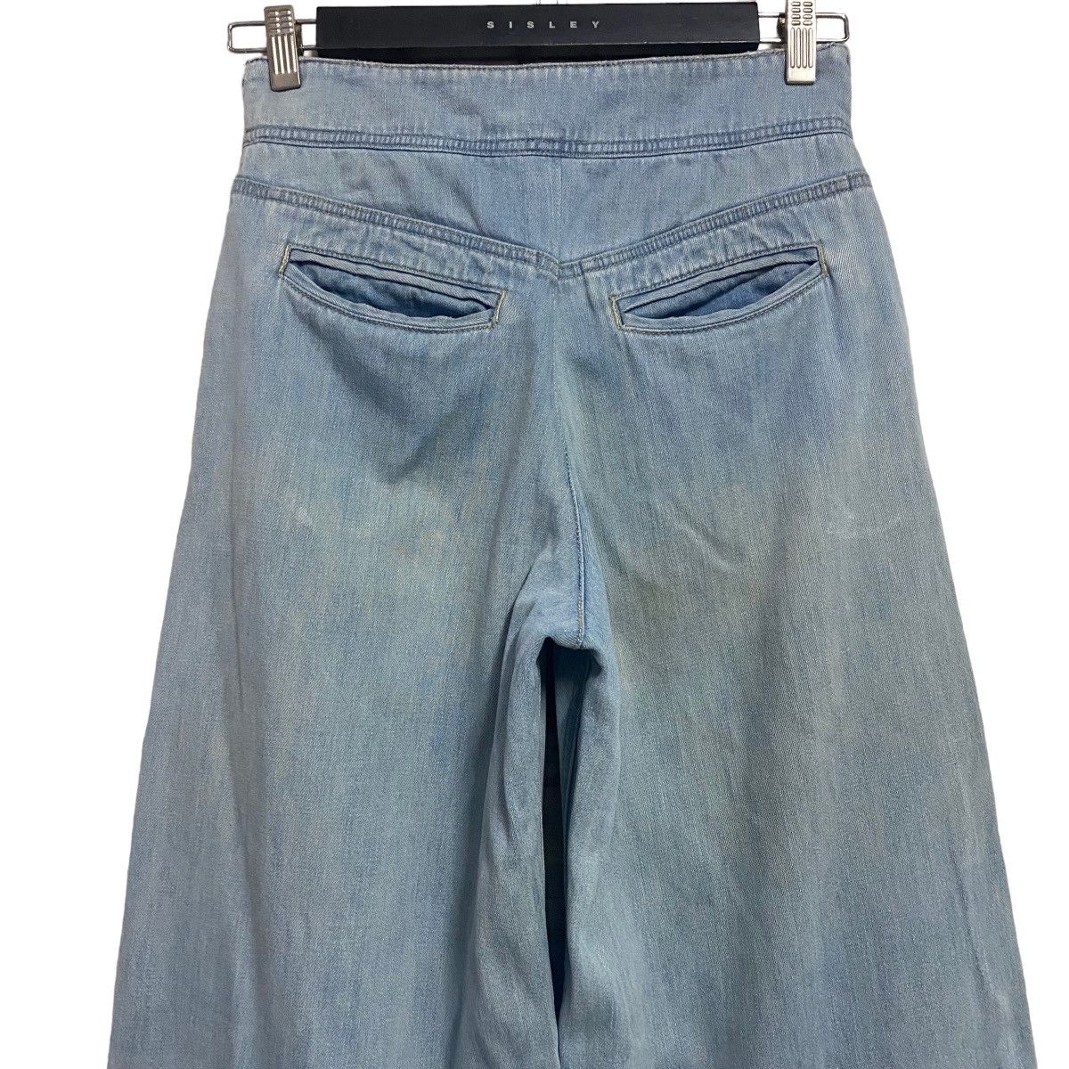 Chloe Chloe Denim Wide Leg Pants Washed Blue Size 26" / US 2 / IT 38 - 7 Thumbnail