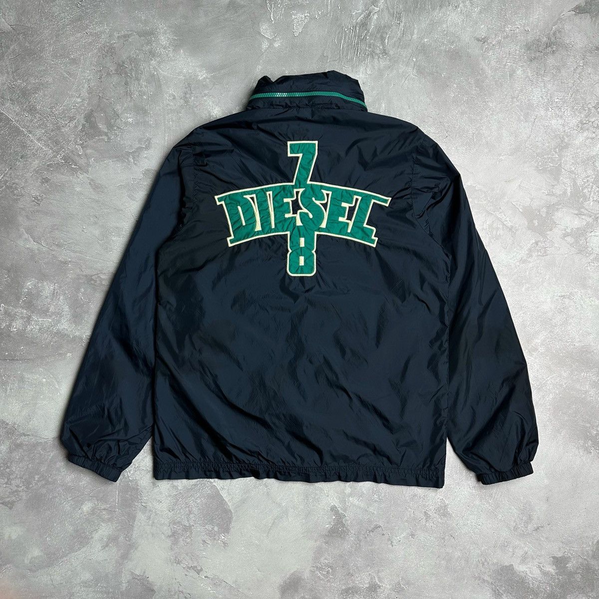 Diesel Vintage Nylon Jacket Big logo y2k