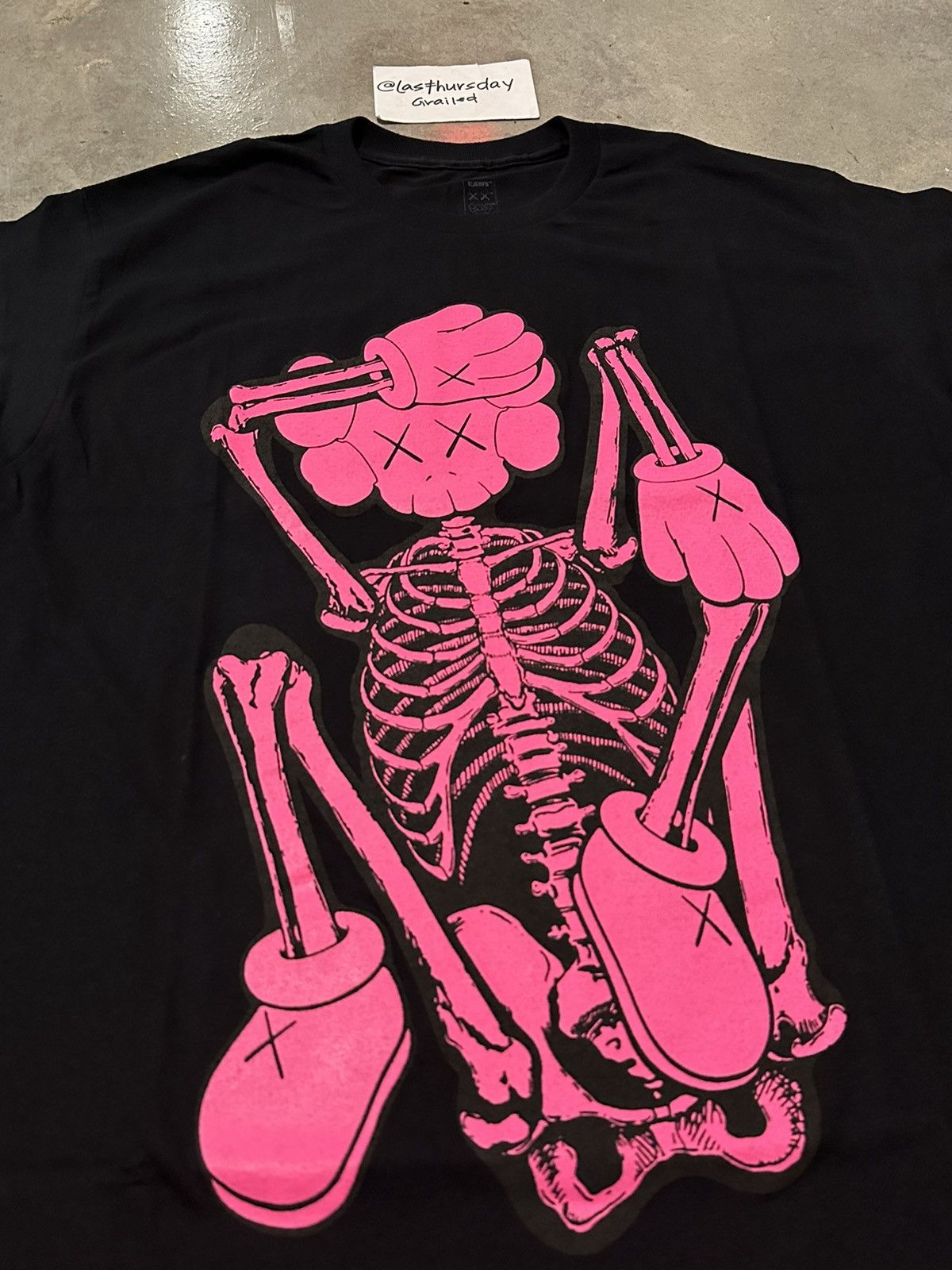 Kaws KAWS Skeleton New Fiction Tee Black Medium Size US M / EU 48-50 / 2 - 5 Thumbnail