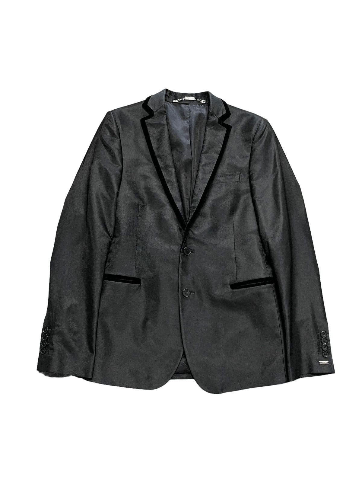 Dirk Bikkembergs Archive Dirk Bikkembergs FW10 Satin Coat Blazer Size US S / EU 44-46 / 1 - 1 Thumbnail