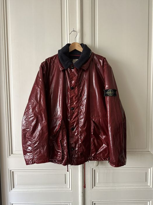 Stone island best sale silk jacket