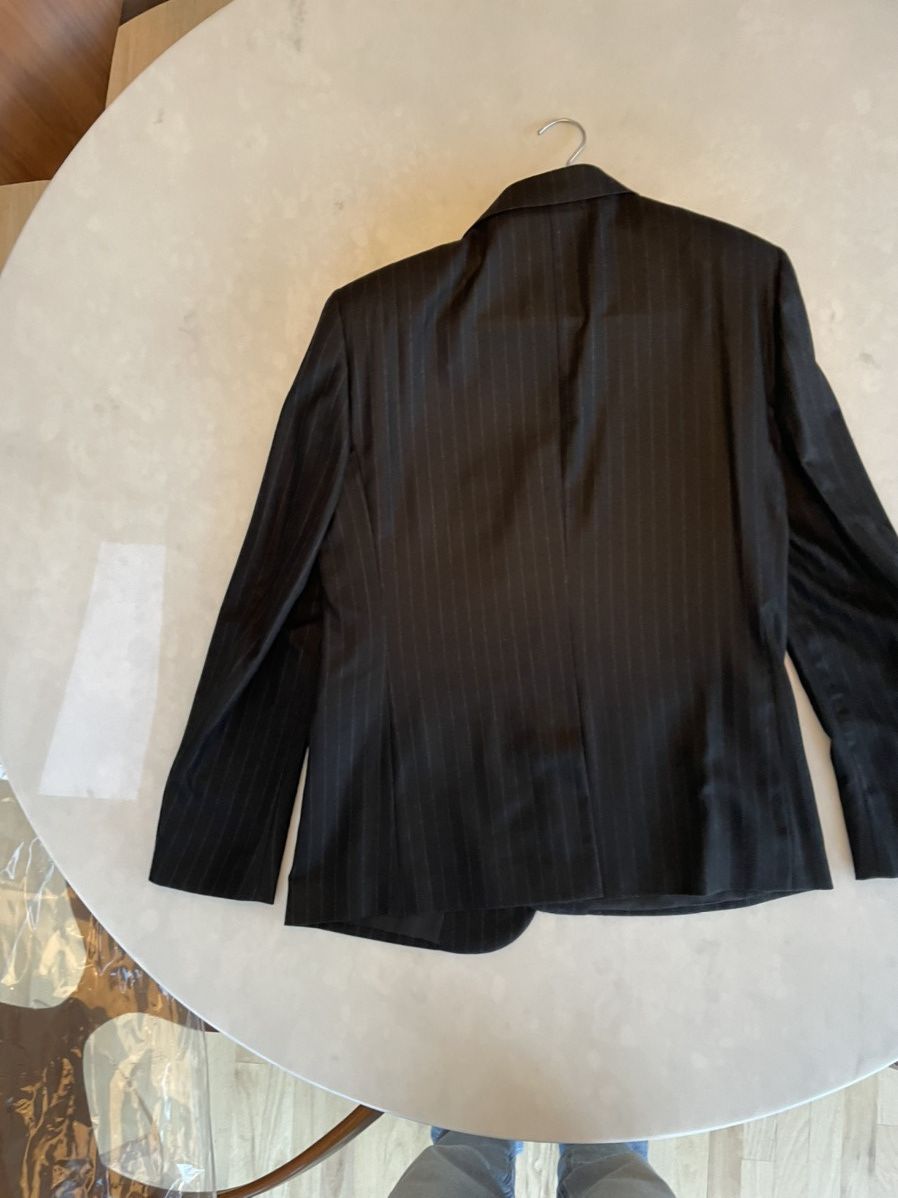 Hedi Slimane × Saint Laurent Paris ✨ Grey Wool pin strip blazer from Hedi's last season ✨ Size 54R - 4 Thumbnail