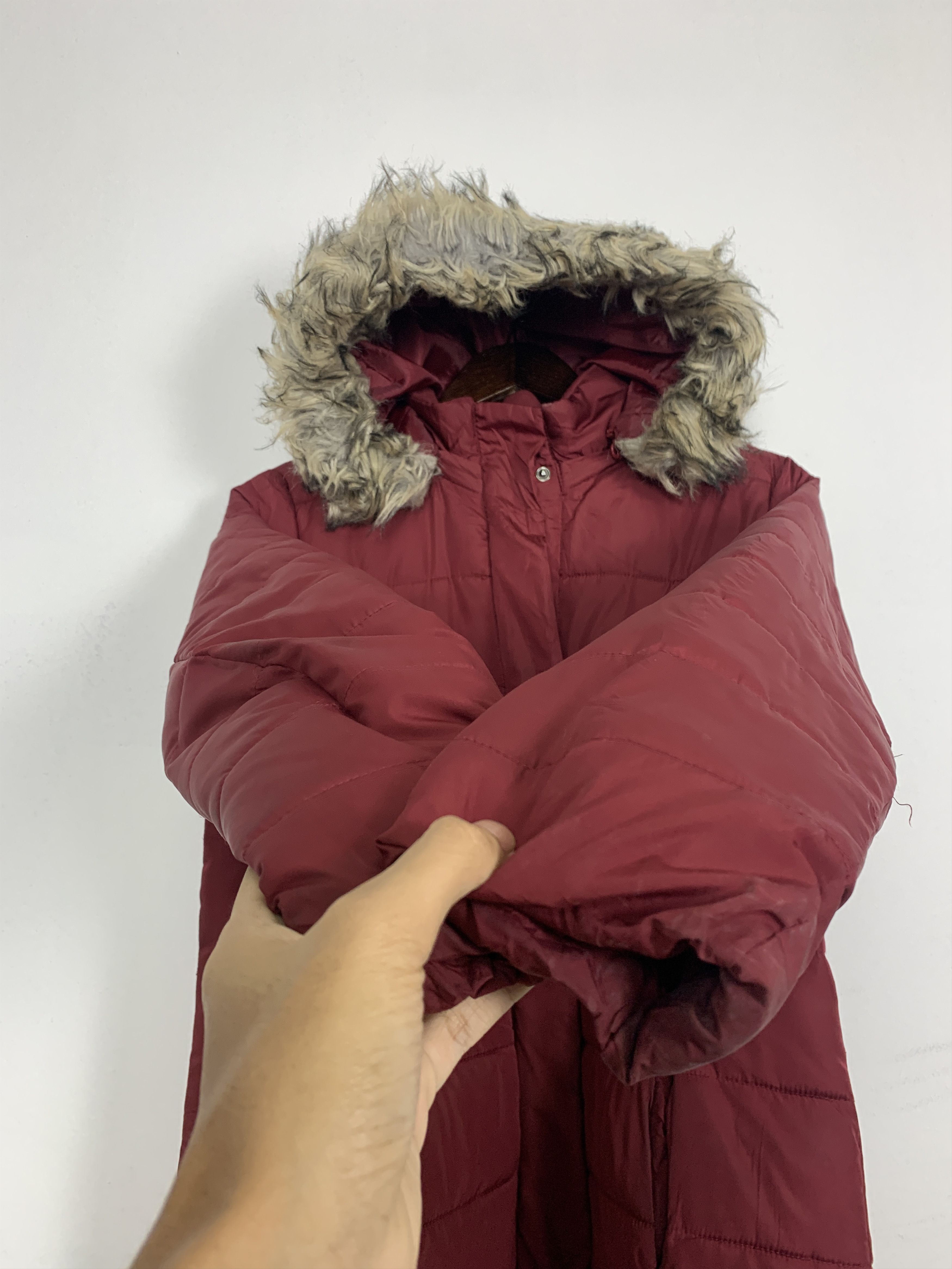 Japanese Brand Vintage JAPANESE BRAND Puffer Fur Hoodie Zip Up Jacket J0904 Size US S / EU 44-46 / 1 - 2 Thumbnail