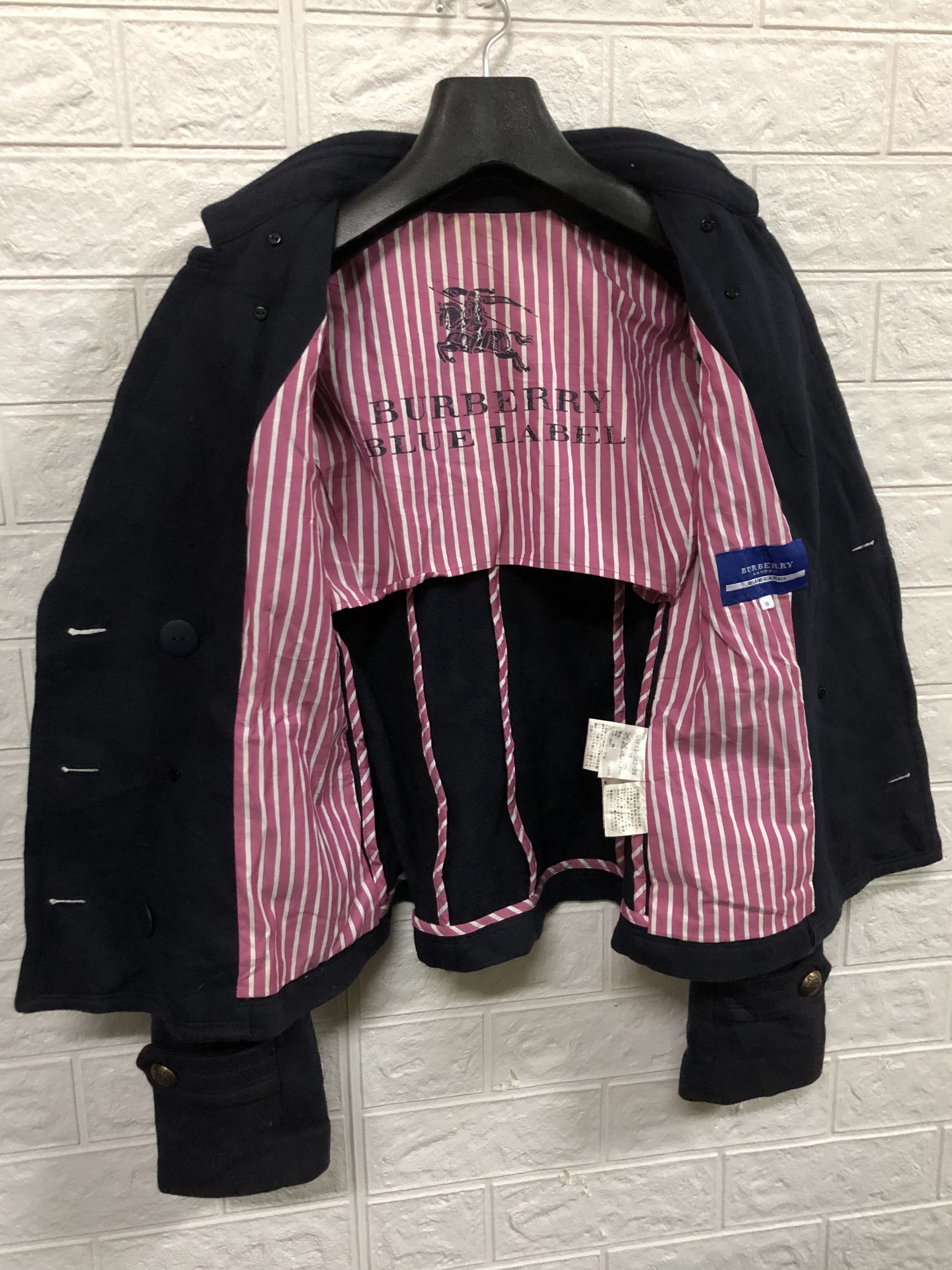 Burberry Last Call📣Burberry Blue Label Double Breasted Jersey Blazer Size M / US 6-8 / IT 42-44 - 2 Thumbnail