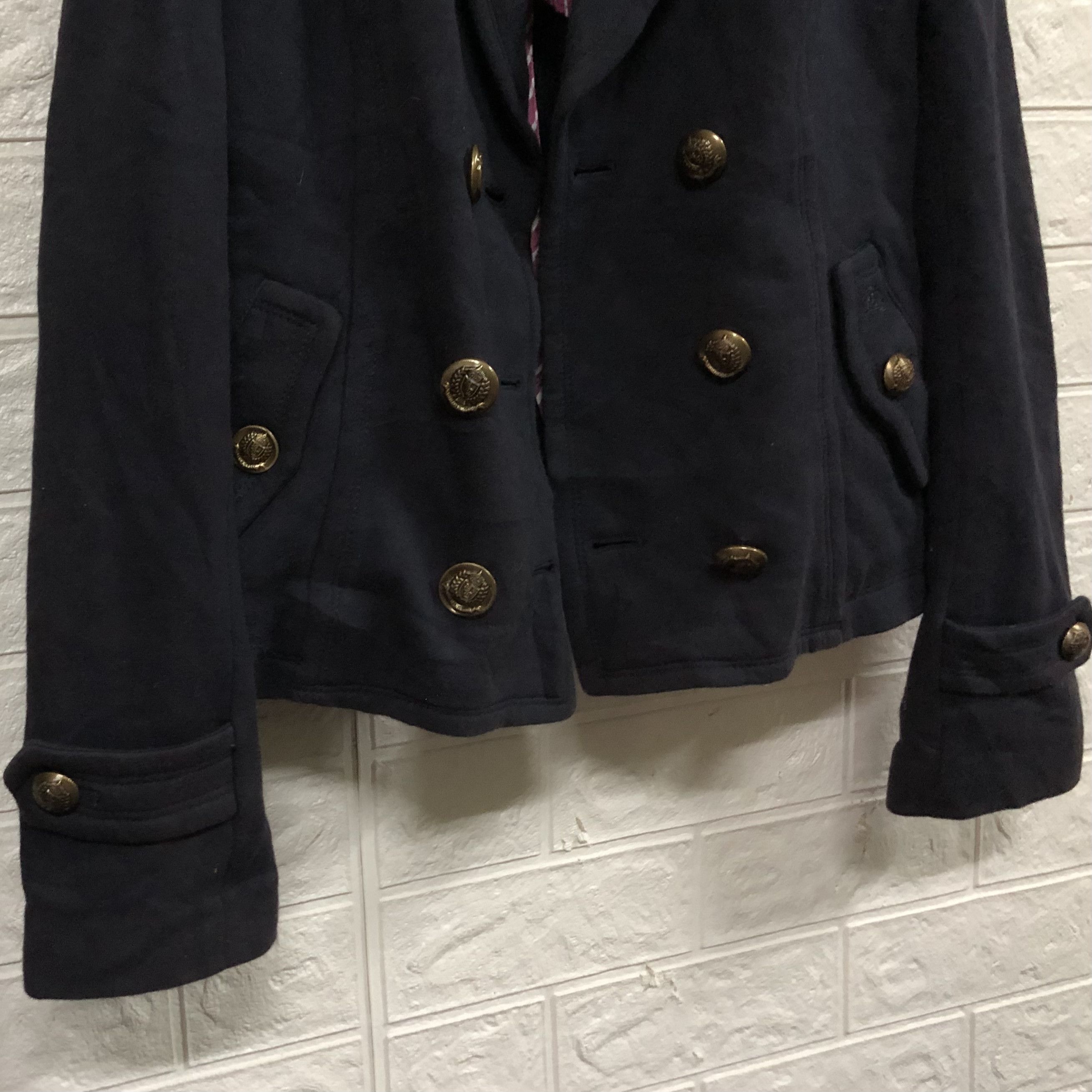 Burberry Last Call📣Burberry Blue Label Double Breasted Jersey Blazer Size M / US 6-8 / IT 42-44 - 8 Thumbnail