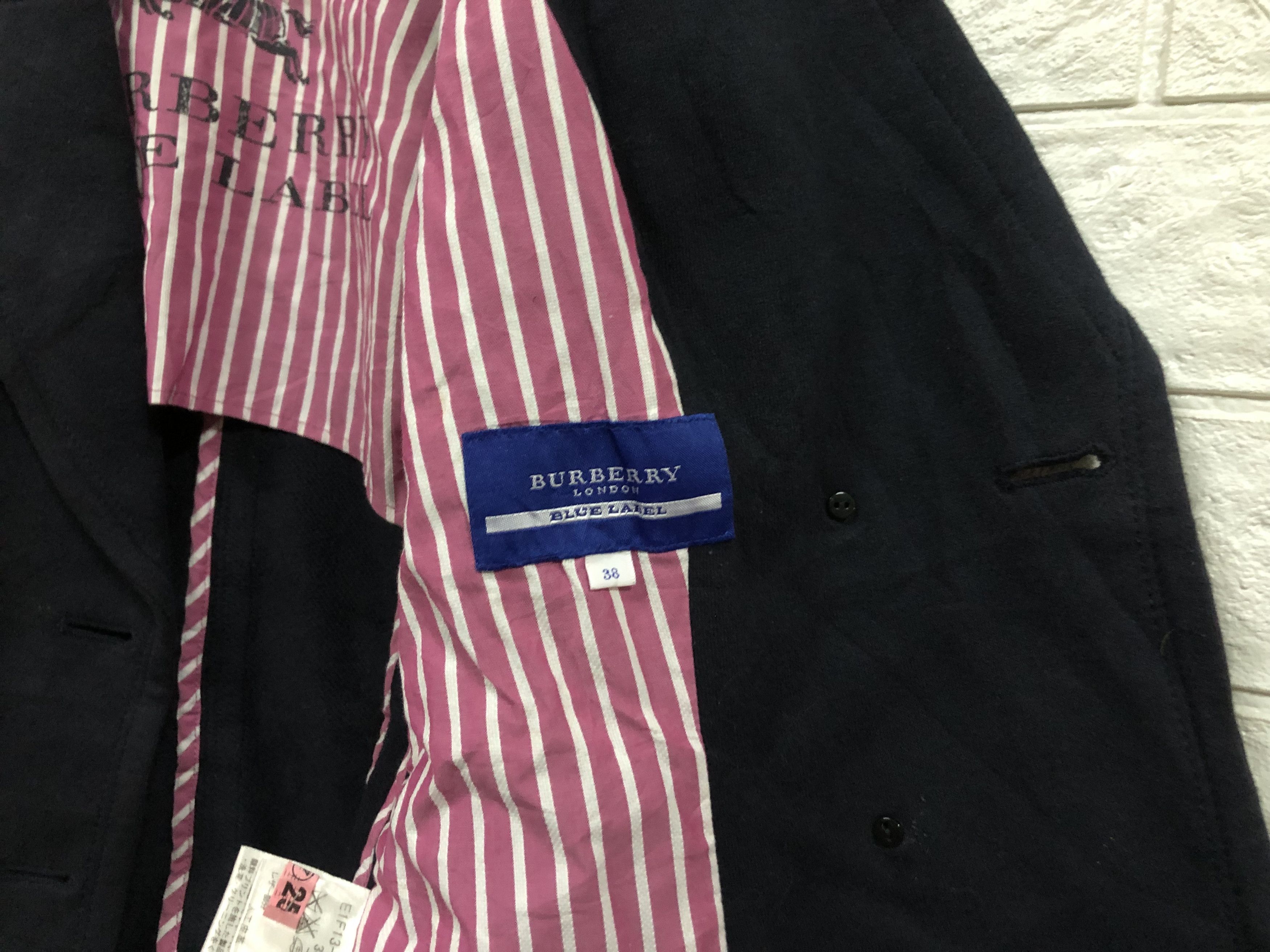 Burberry Last Call📣Burberry Blue Label Double Breasted Jersey Blazer Size M / US 6-8 / IT 42-44 - 4 Thumbnail