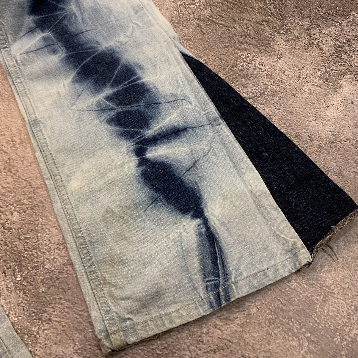 Vintage Vintage 90s Tie Dye Flared Pants Baggy Grunge Skate Y2K 30 Size 30" / US 8 / IT 44 - 4 Thumbnail