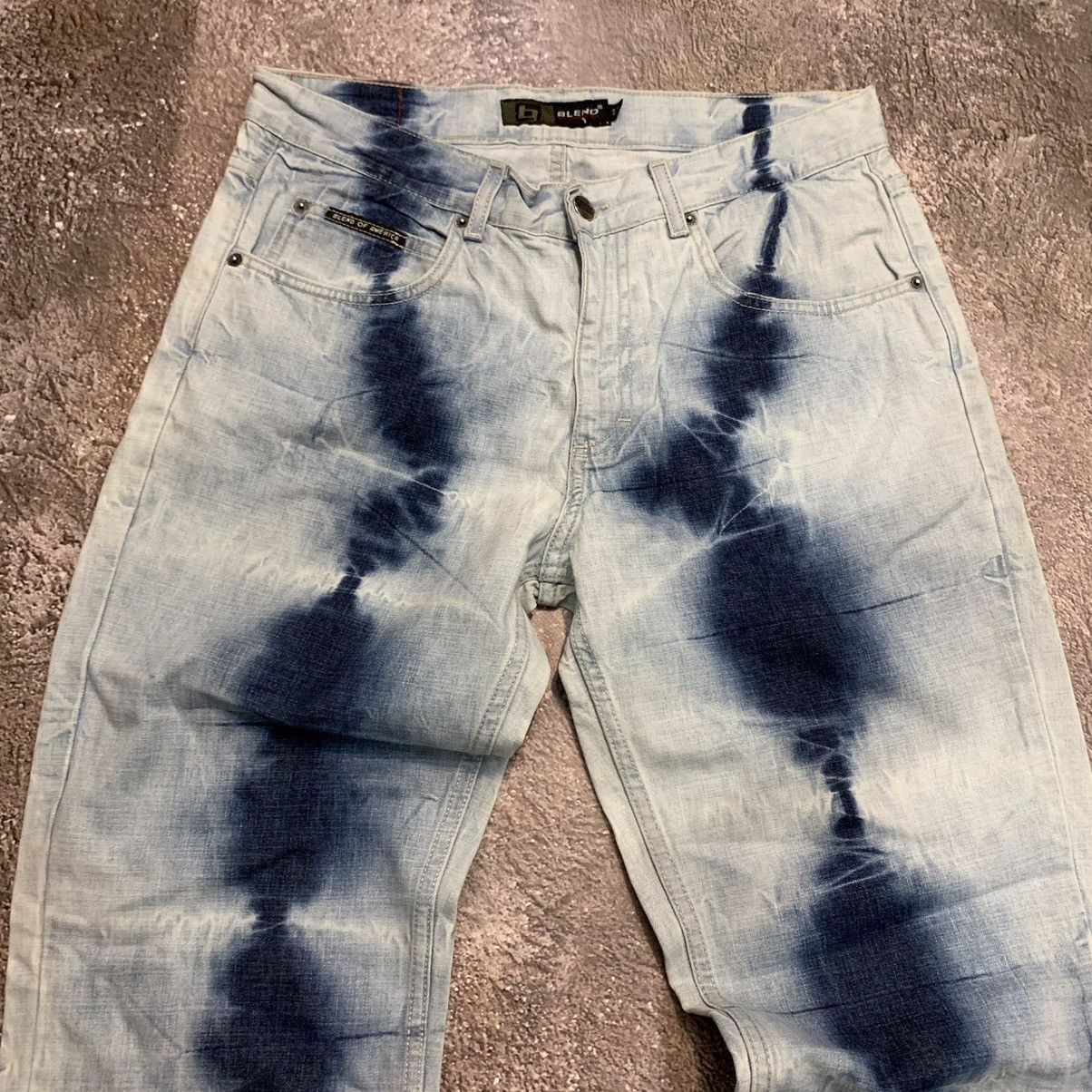 Vintage Vintage 90s Tie Dye Flared Pants Baggy Grunge Skate Y2K 30 Size 30" / US 8 / IT 44 - 5 Thumbnail