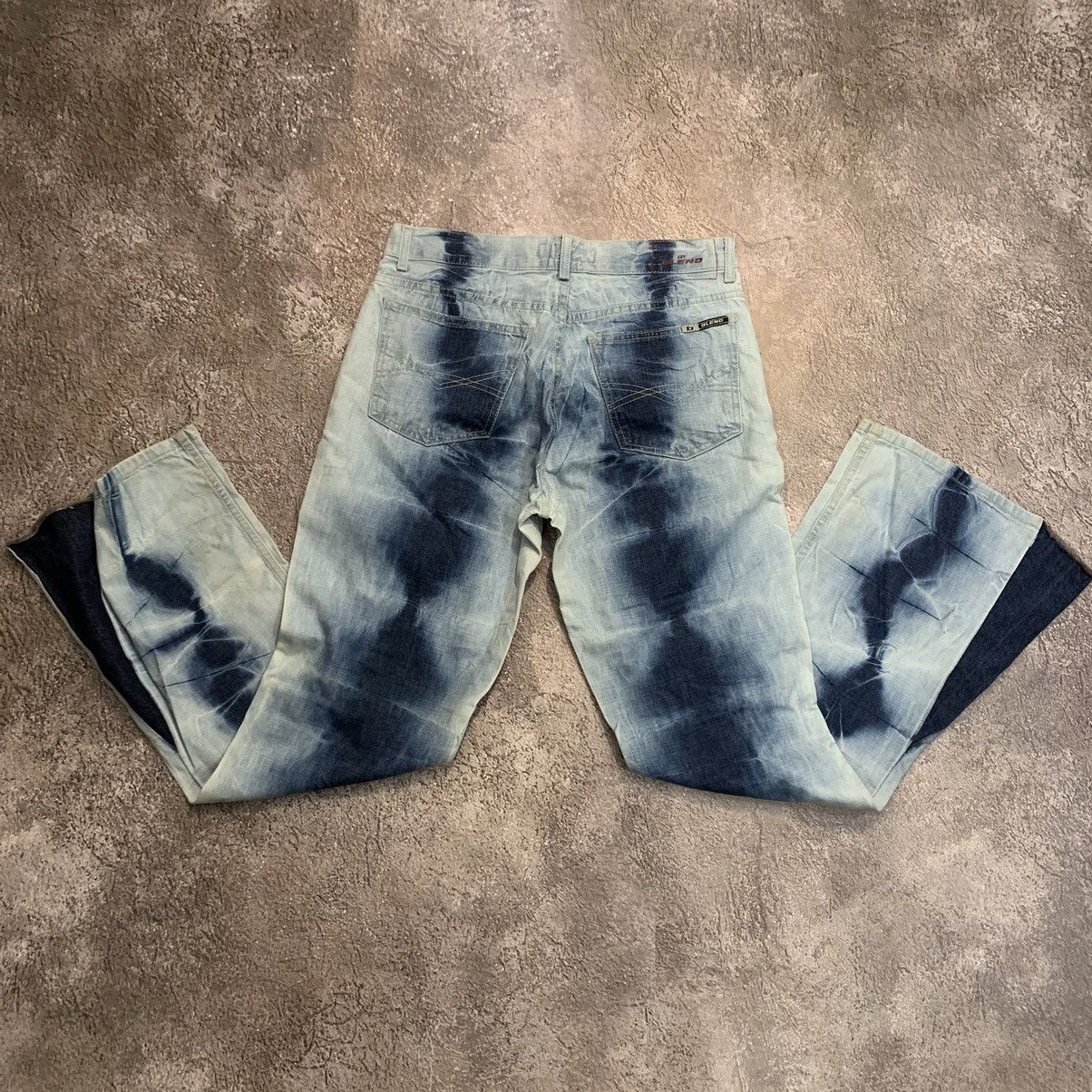 Vintage Vintage 90s Tie Dye Flared Pants Baggy Grunge Skate Y2K 30 Size 30" / US 8 / IT 44 - 7 Thumbnail